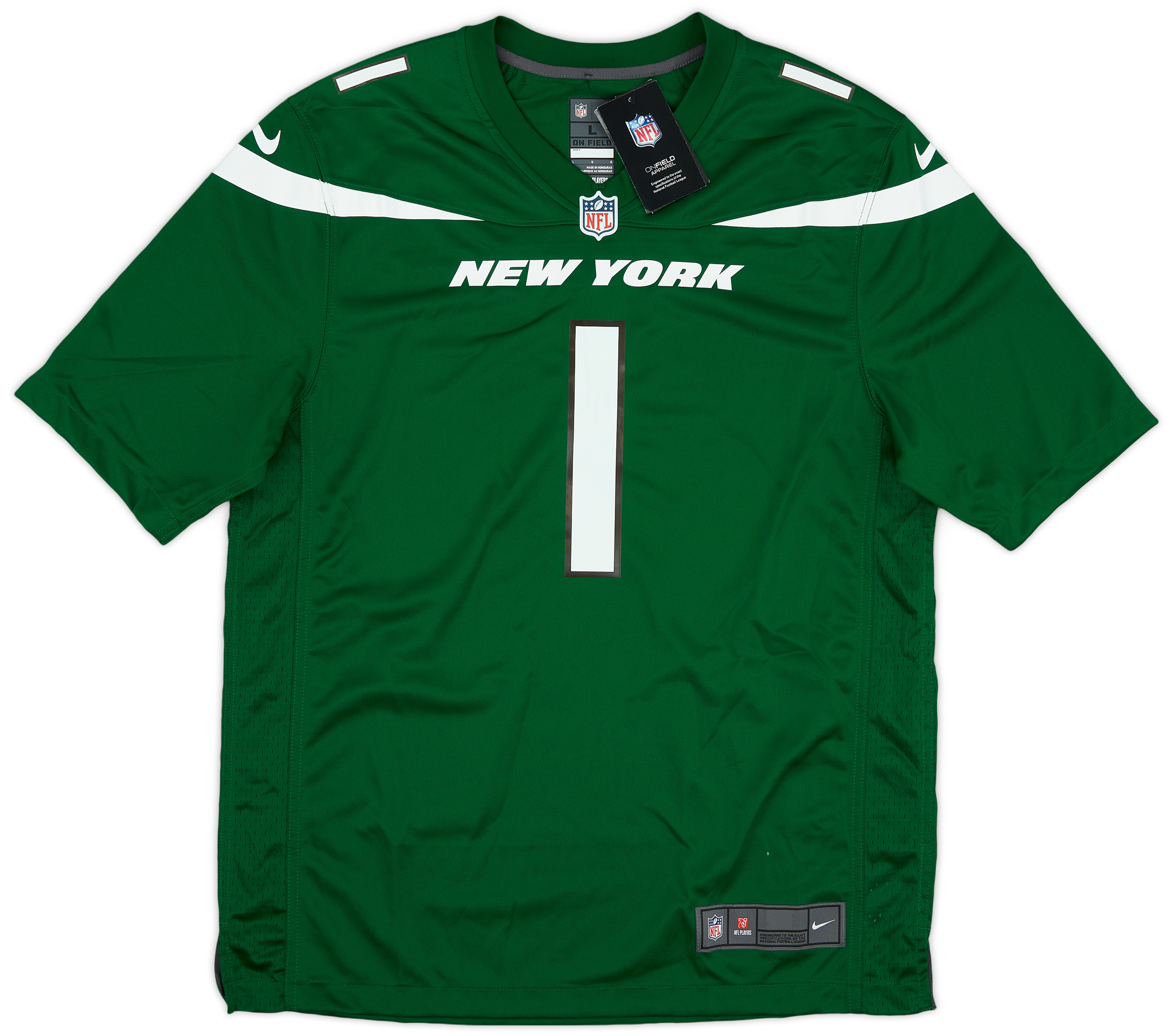 202223 New York Jets Gardner 1 Nike Game Home Jersey (L)