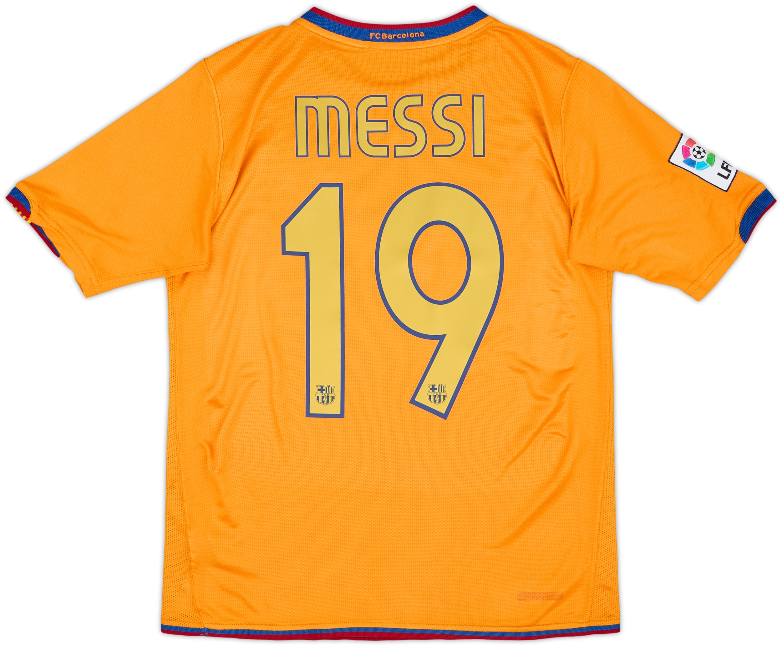 2006-08 Barcelona Away Shirt Messi #19 - 8/10 - (XL.Boys)