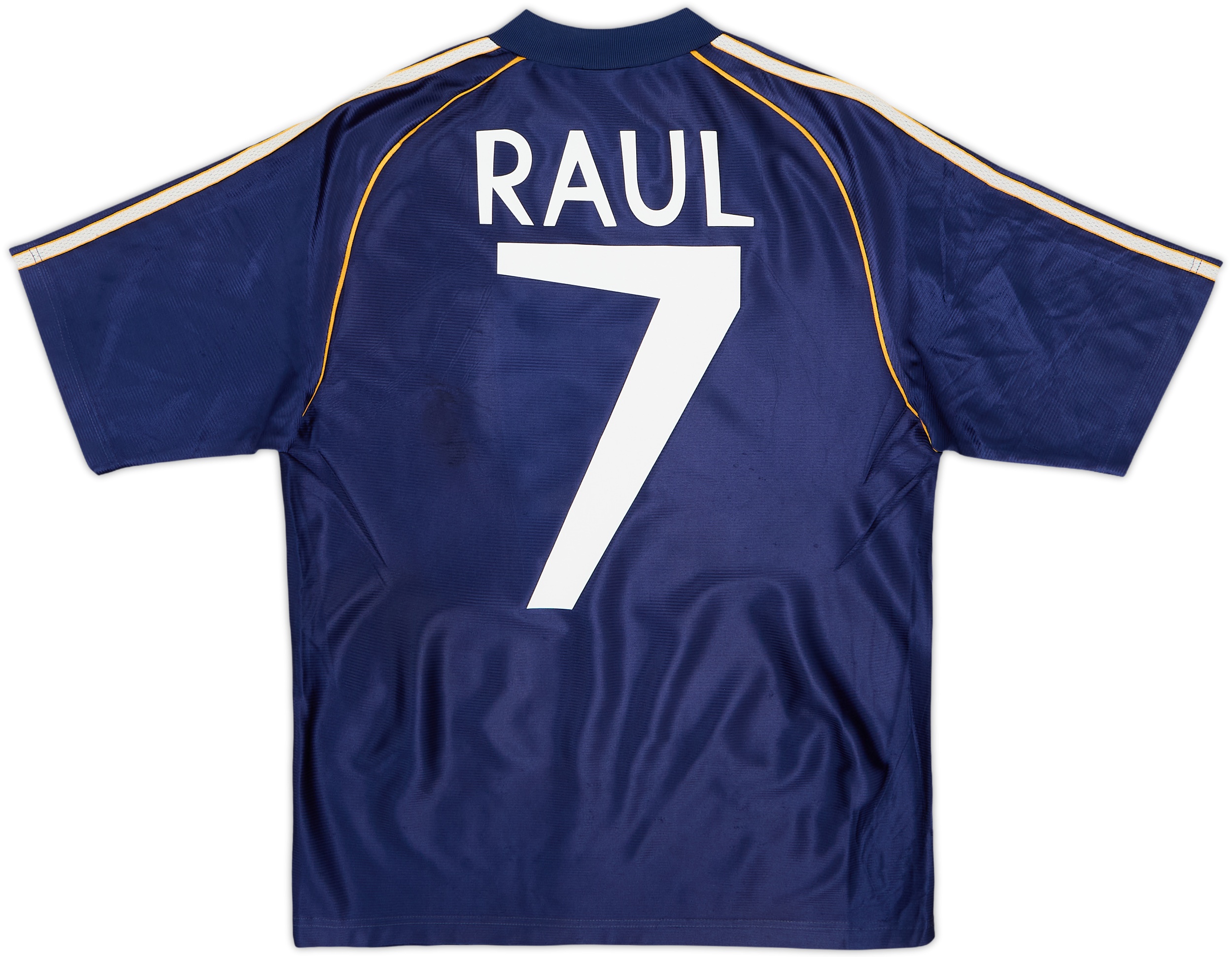 1998-99 Real Madrid Third Shirt Raul #7 - 7/10 - (XL.Boys)