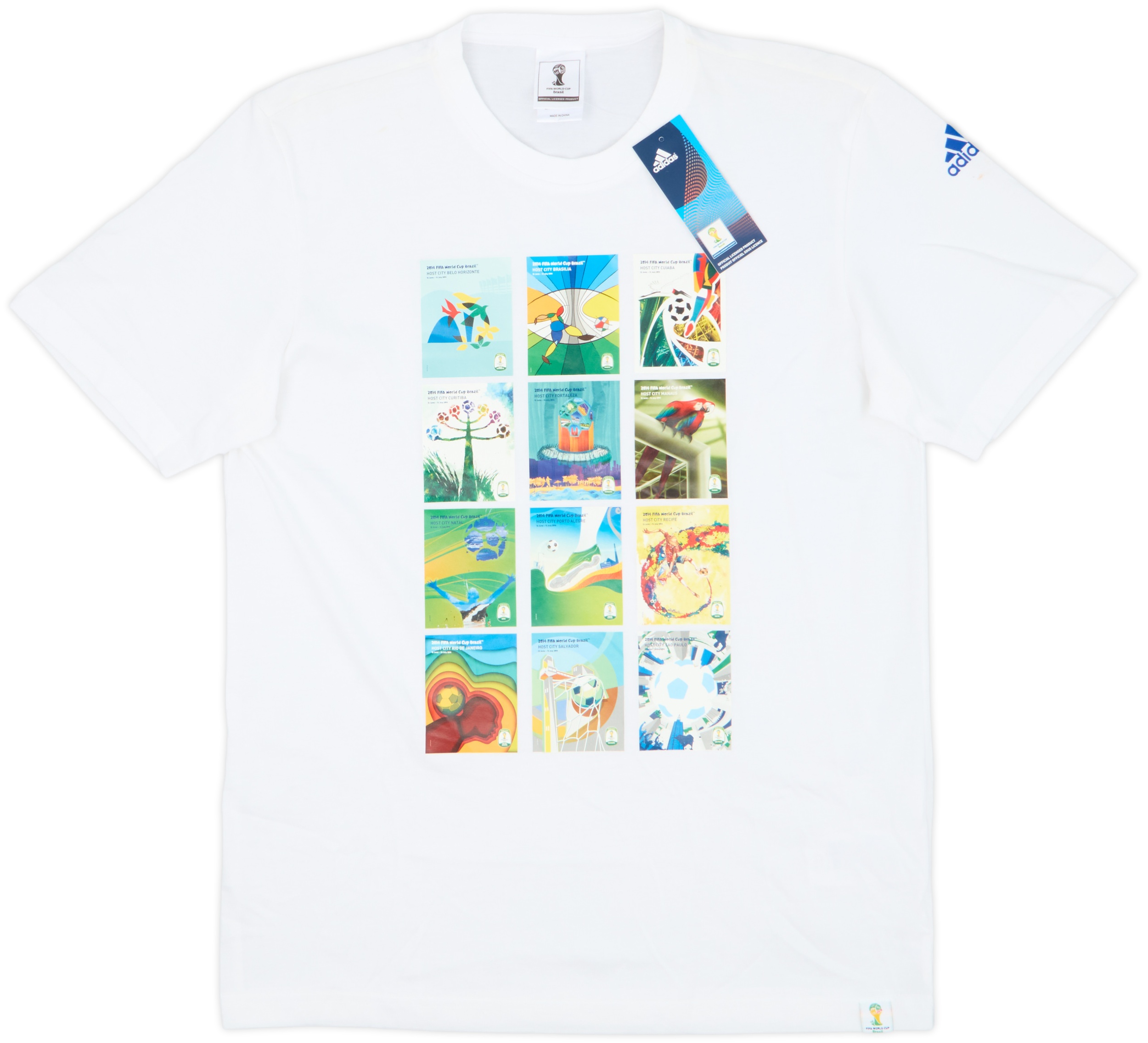 2014 Brazil adidas World Cup Graphic Tee (S)
