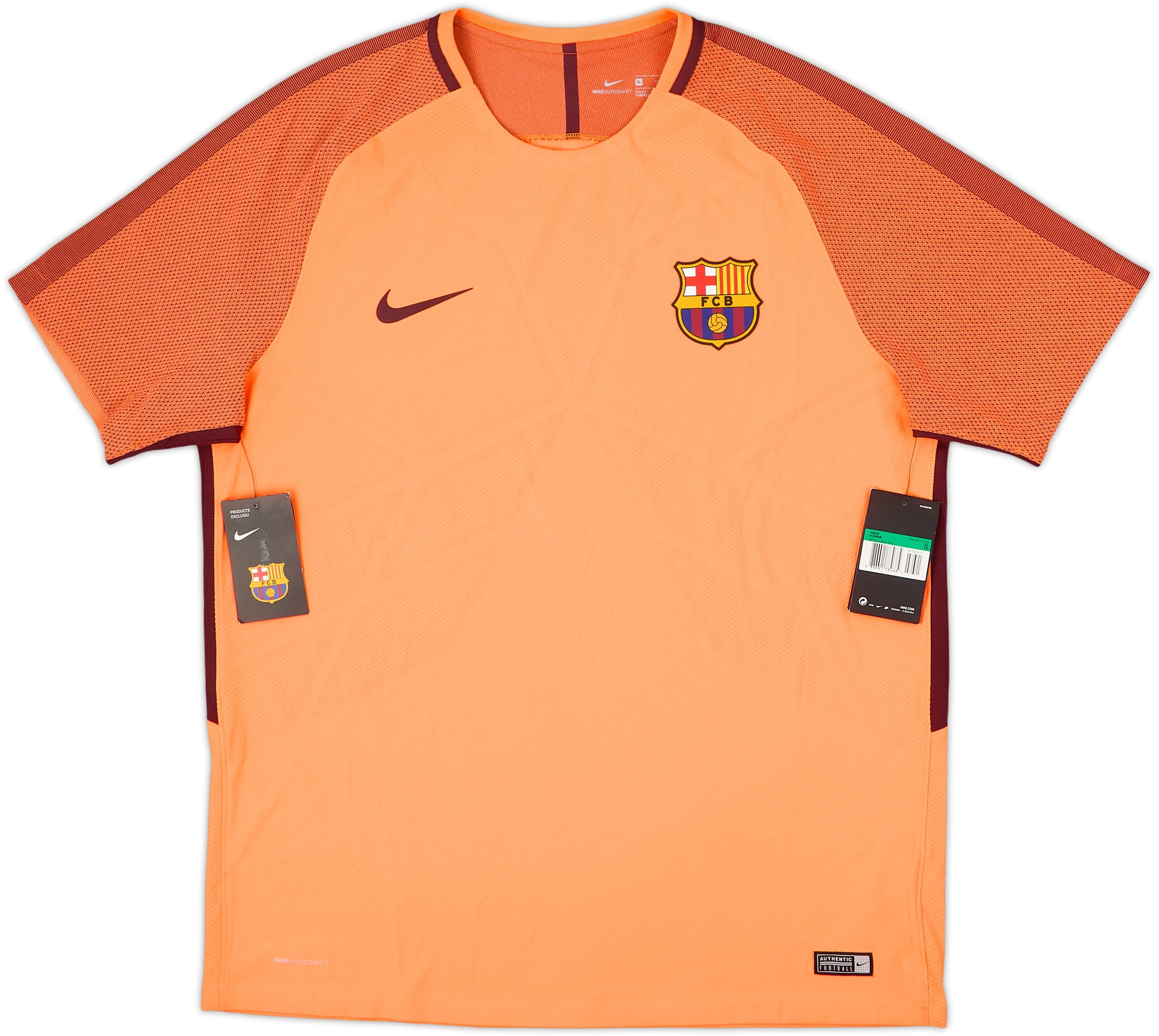 2017-18 Barcelona Nike Aeroswift Training Shirt (XL)