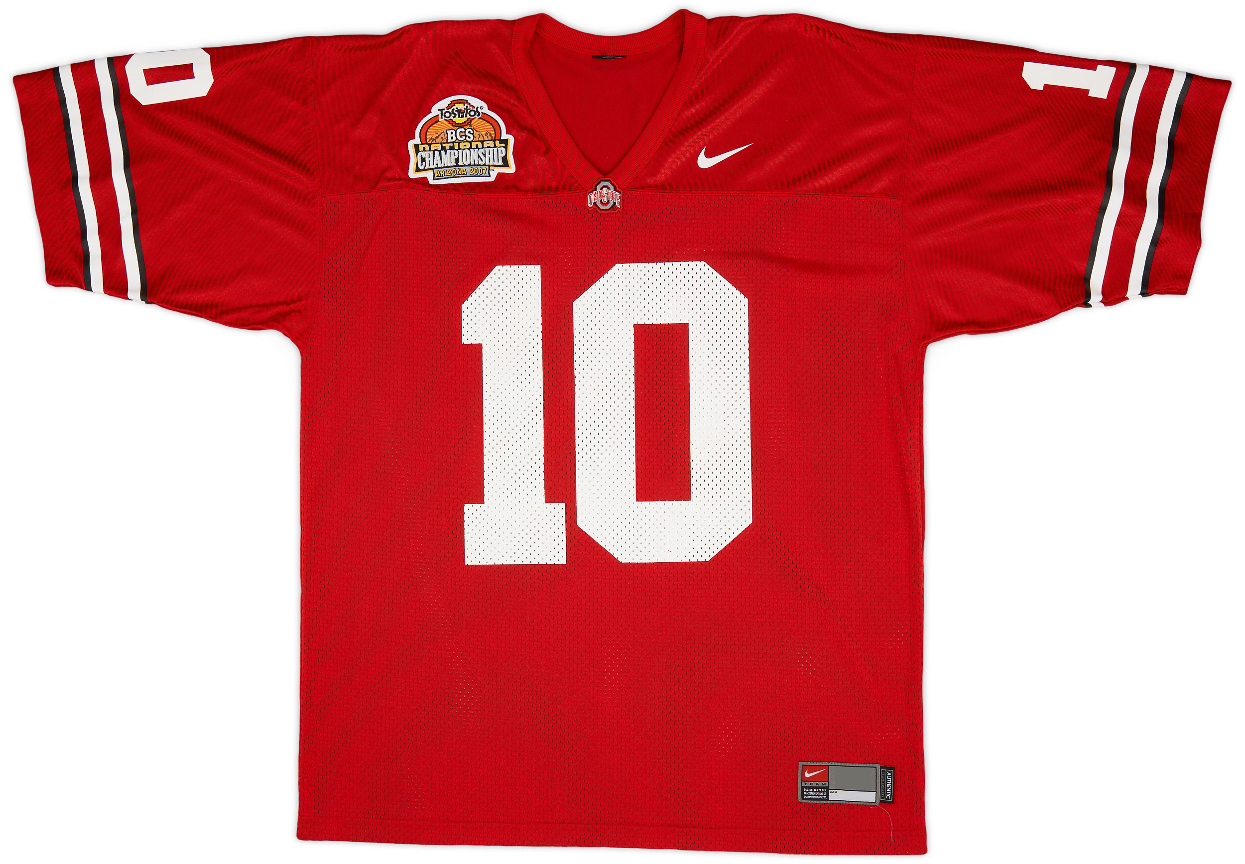 2007 Ohio State Buckeyes Smith 10 Nike Home Jersey Excellent XL