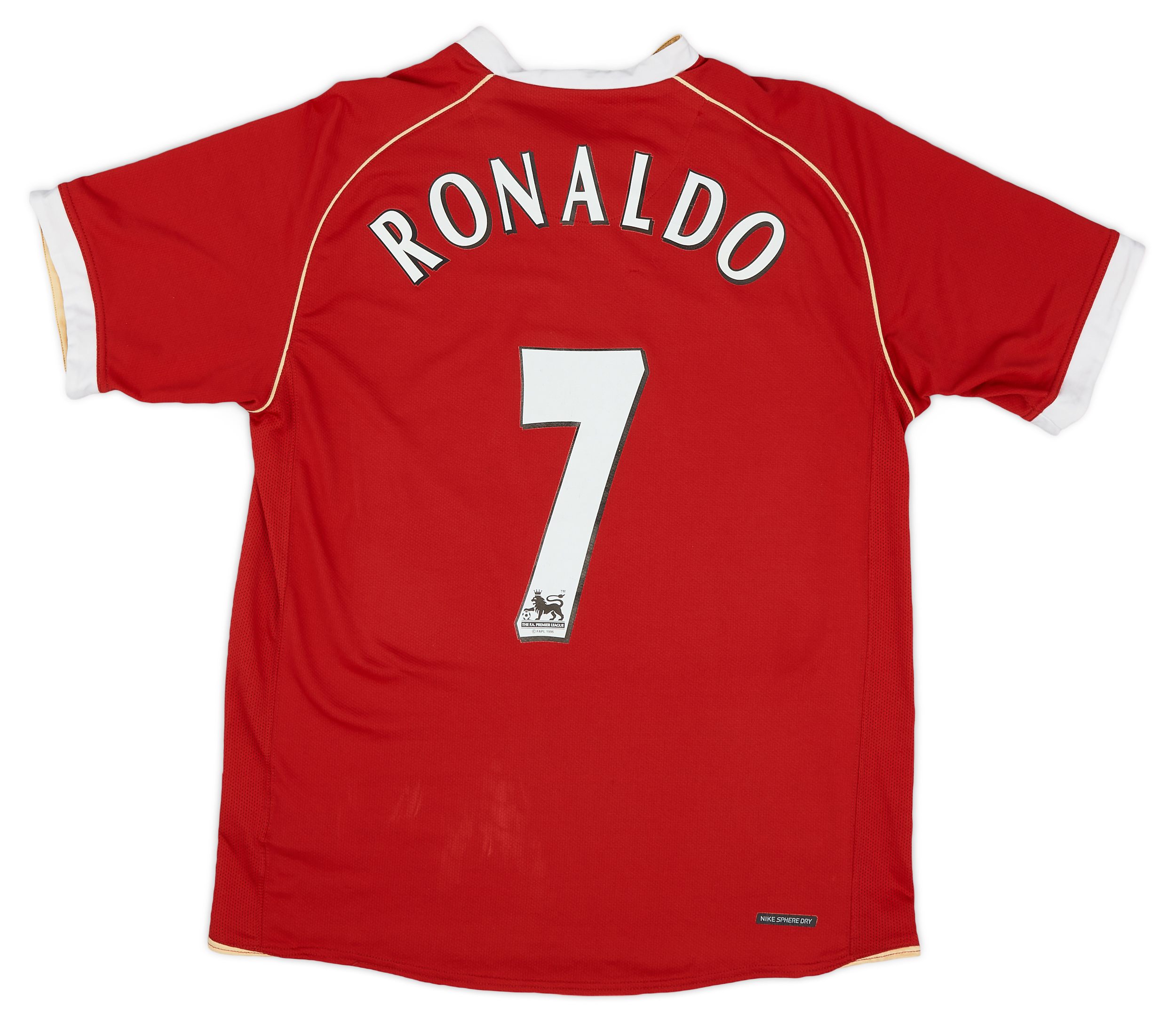 Maillot De Football Retro Domicile Manchester United N 7 Ronaldo 2006 2008