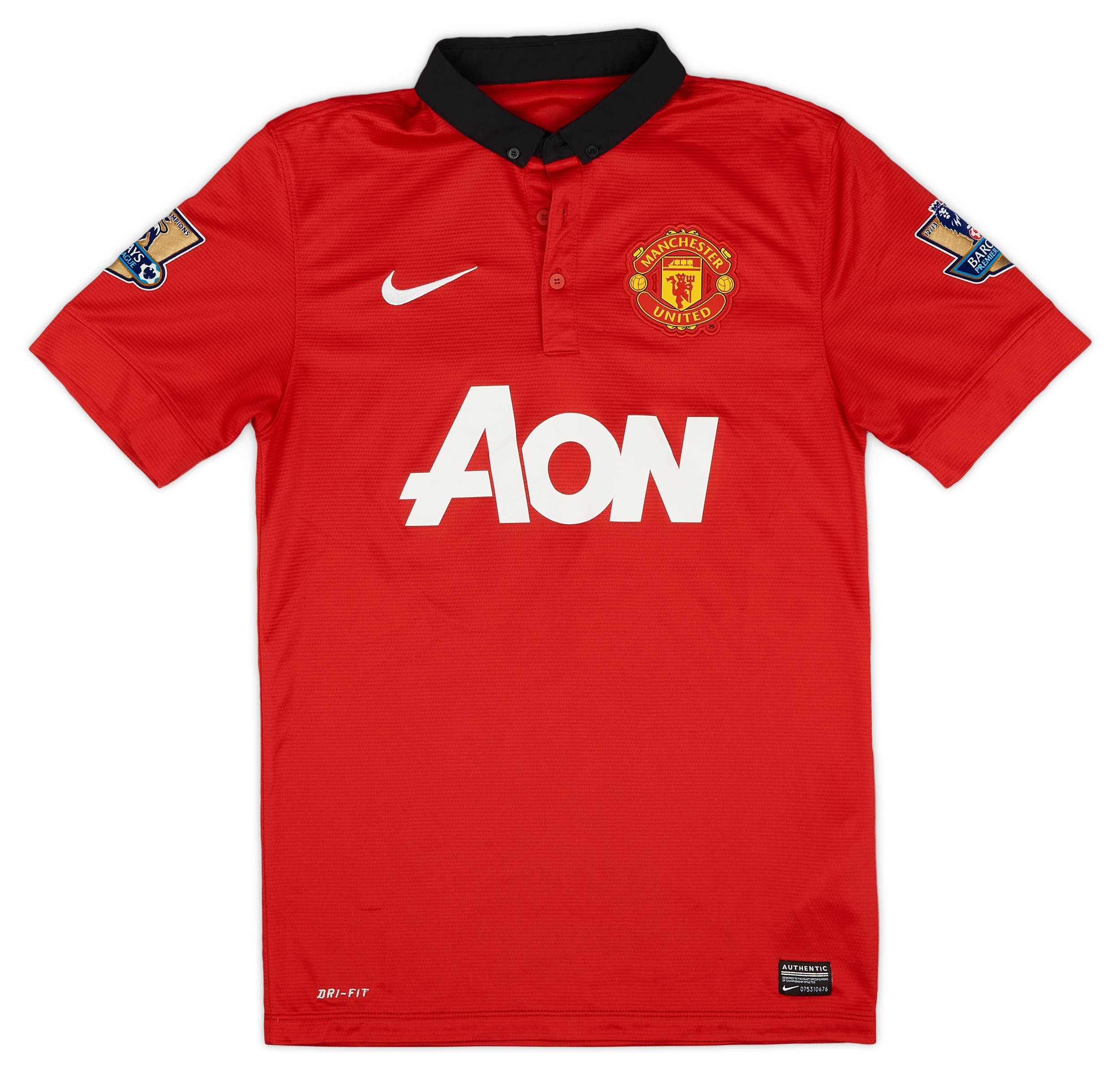 2013-14 Manchester United Home Shirt v. Persie #20 - 9/10 - (S)