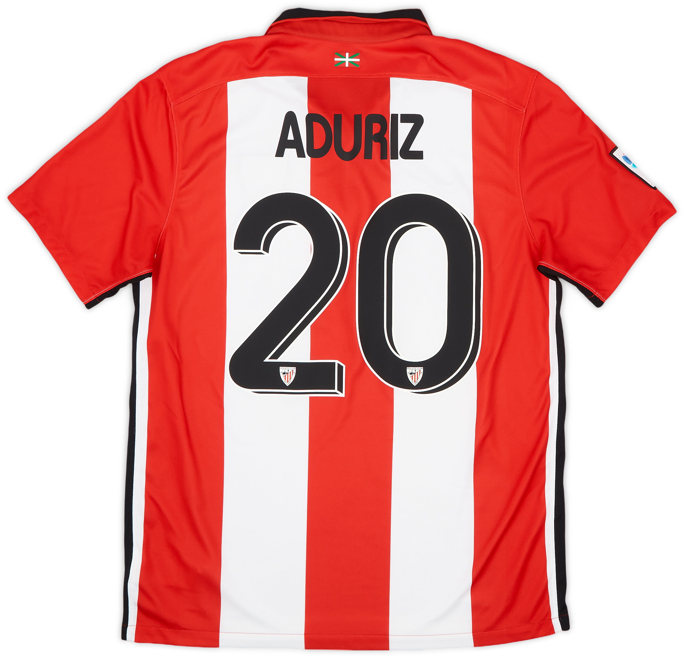Camiseta Athletic Club Bilbao 2ª 2014/2015 Aduriz Junior Verde Blanco