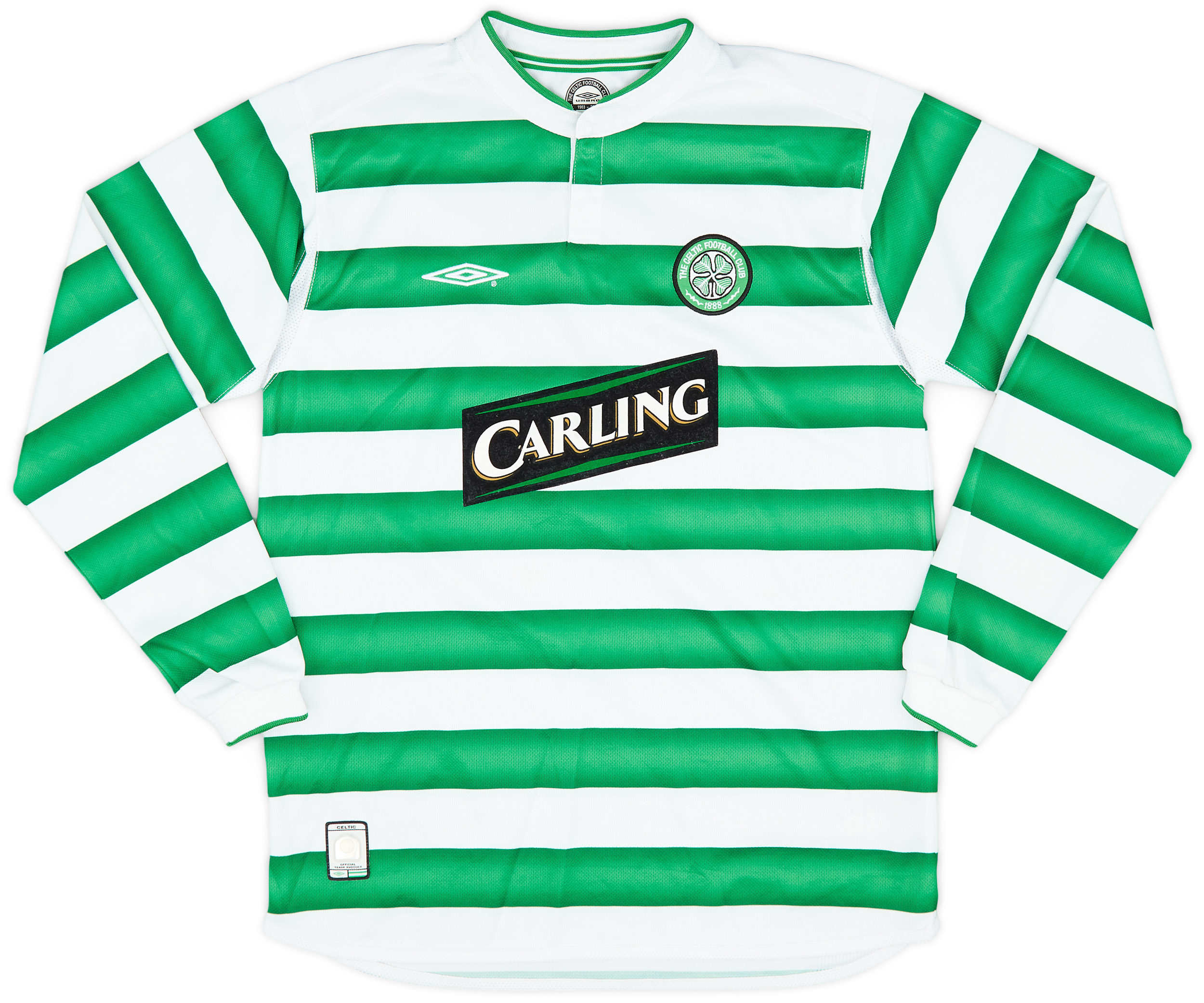 2003 04 Celtic Home L S Shirt 8 10 XL.Boys