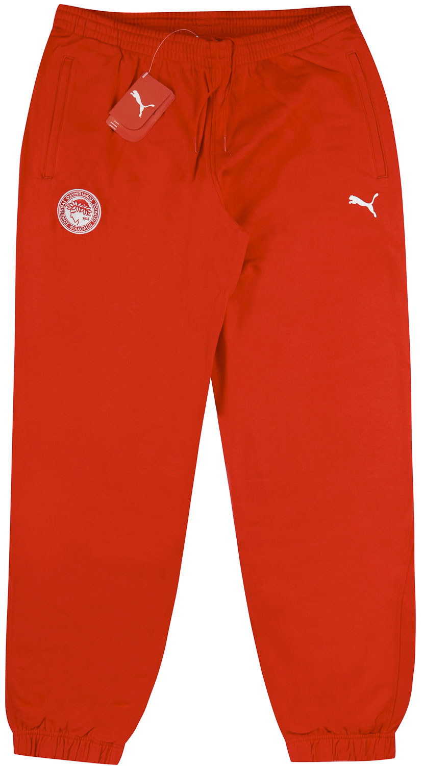 2008-09 Olympiakos Puma Training Sweat Pants/Bottoms (XL)