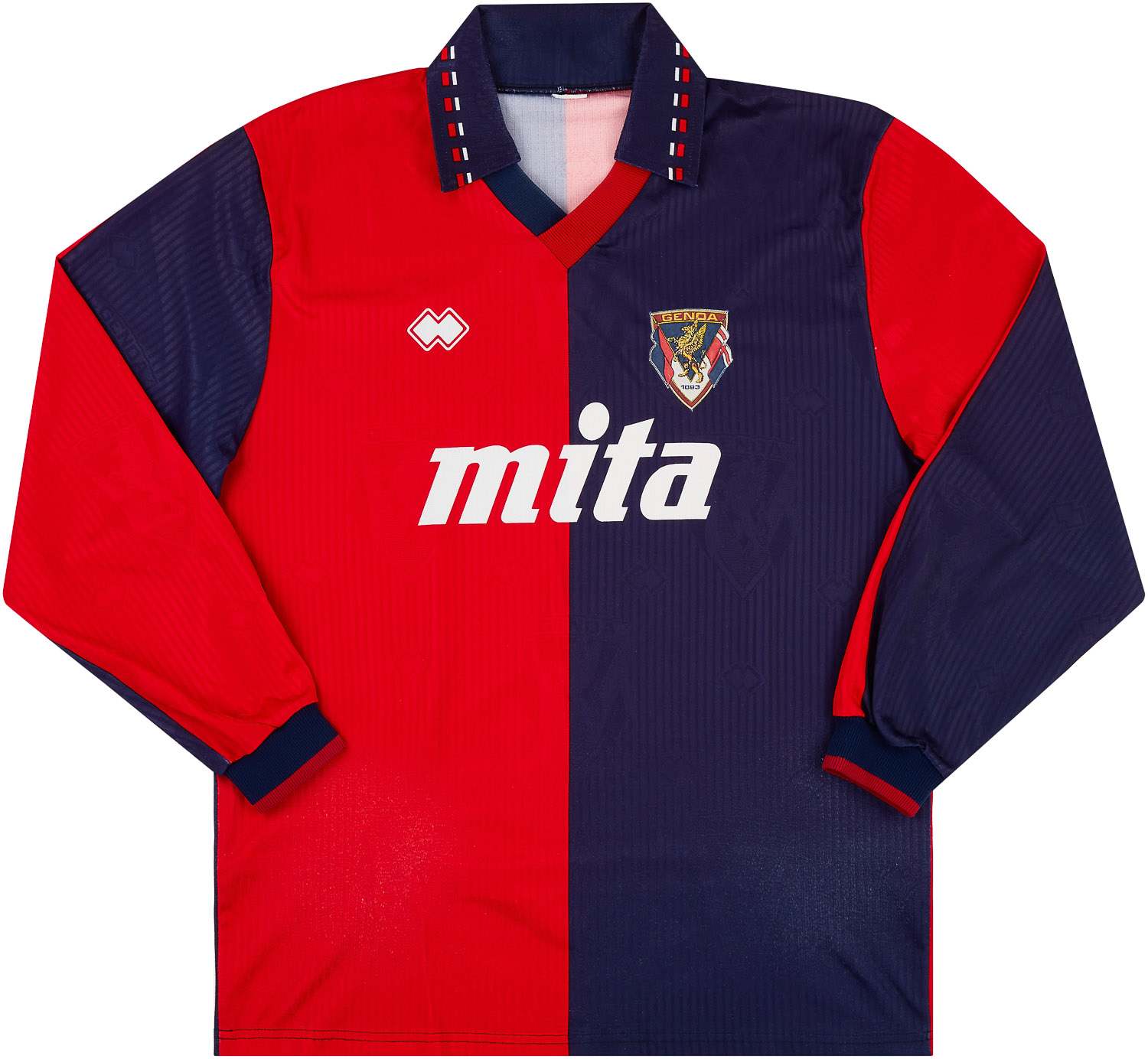 2006-07 Genoa Match Issue Coppa Italia Home Shirt Milanetto #77