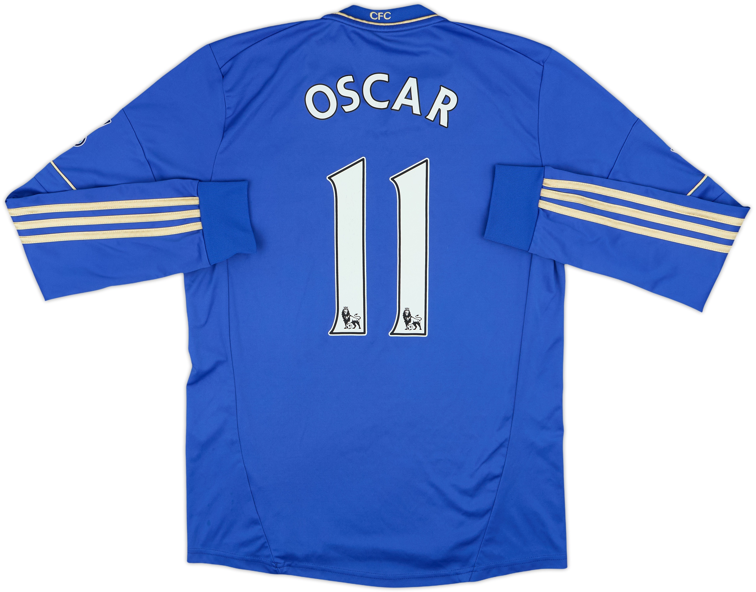 12-13 チェルシー オスカー OSCAR 11番 長袖 シャツ 2012-13 Chelsea Home L/S Shirt Oscar #11 - 6/10 - (S)