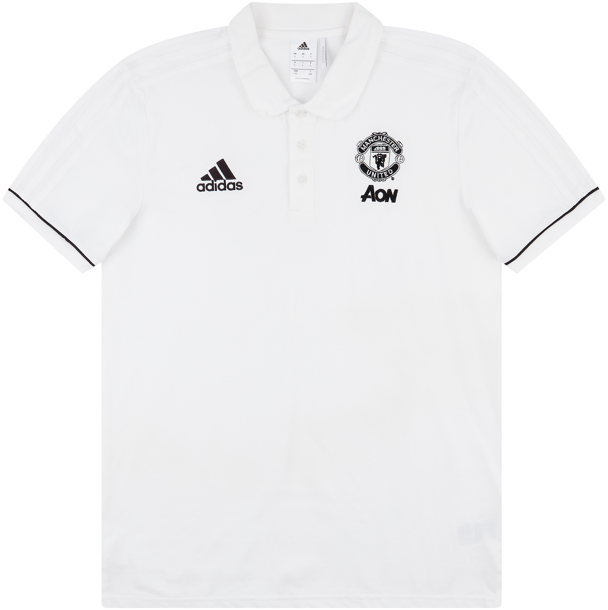 2017-18 Manchester United Training Polo Shirt - Excellent 9/10 - (L) 