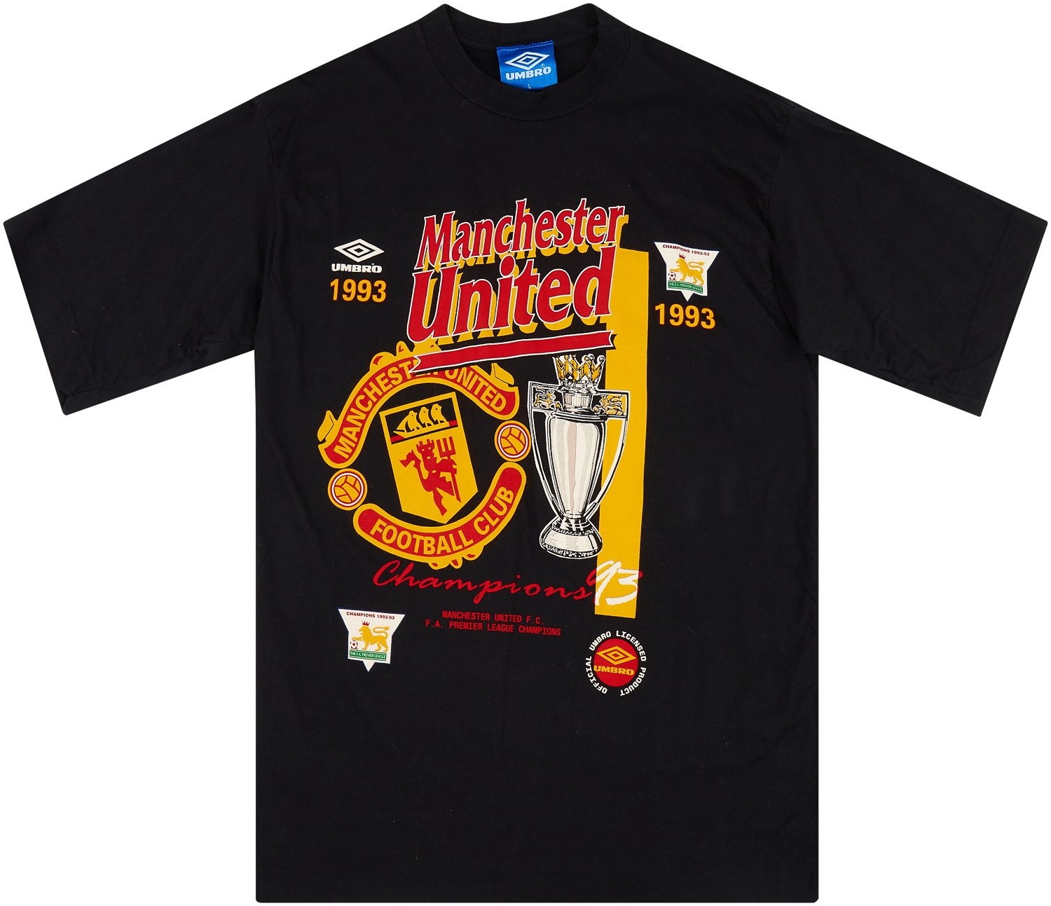 Sac à Dos Vintage Umbro Manchester United 1993/94 – Rouge – Taille Unique