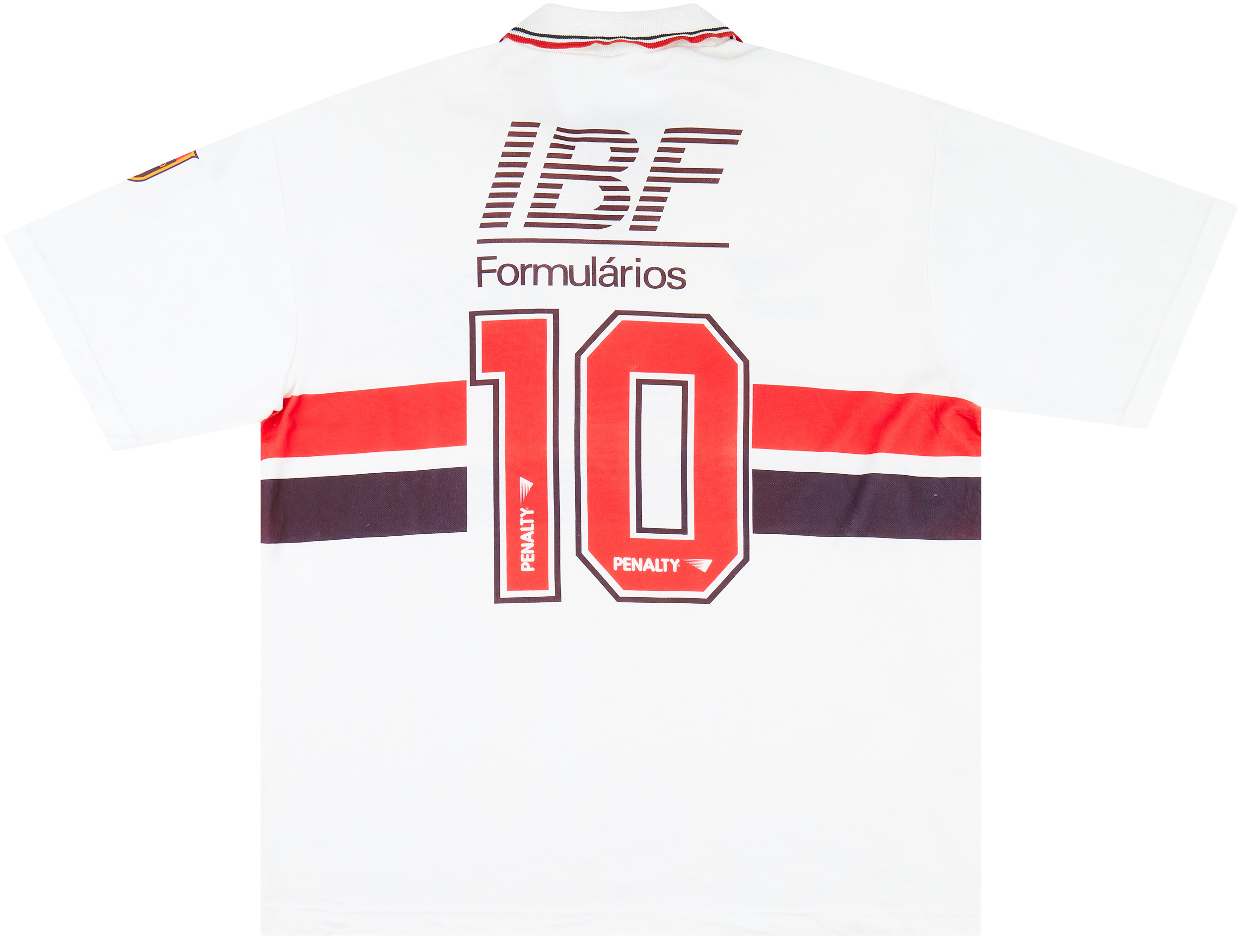 1990 Sao Paulo Home Shirt #10 - 8/10 - (XL)