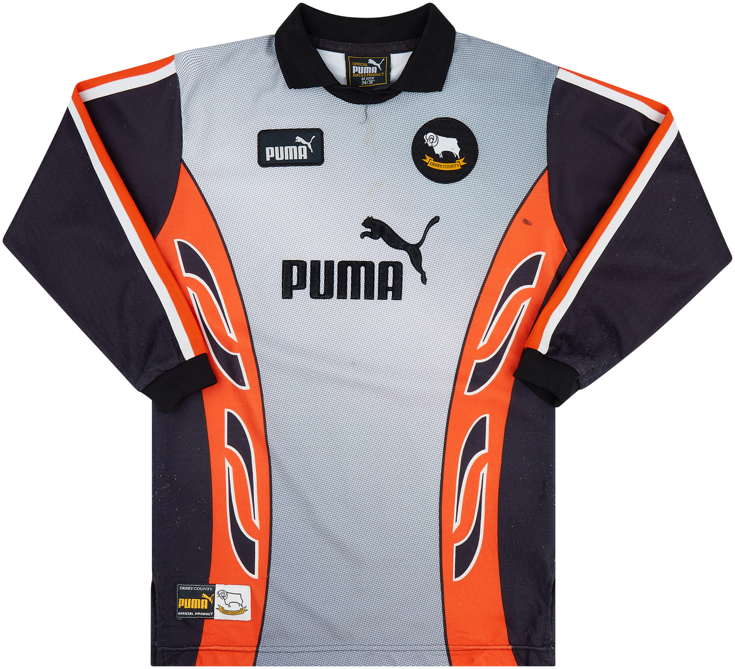 97-99 PUMA DERBY COUNTY アウェイサッカーユニフォーム 97-99 PUMA DERBY COUNTY アウェイサッカーユニフォーム