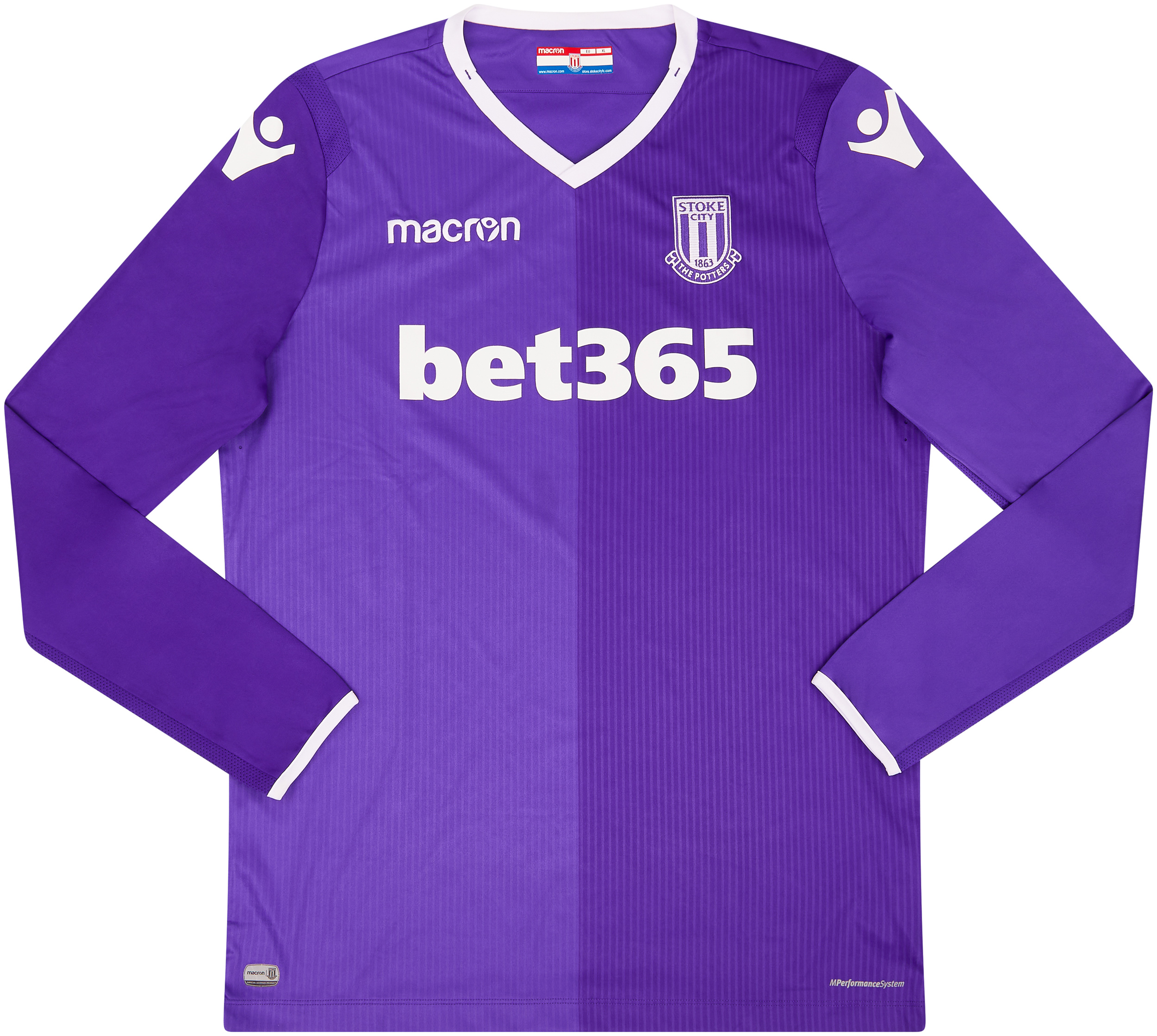 Stoke city hotsell purple away shirt