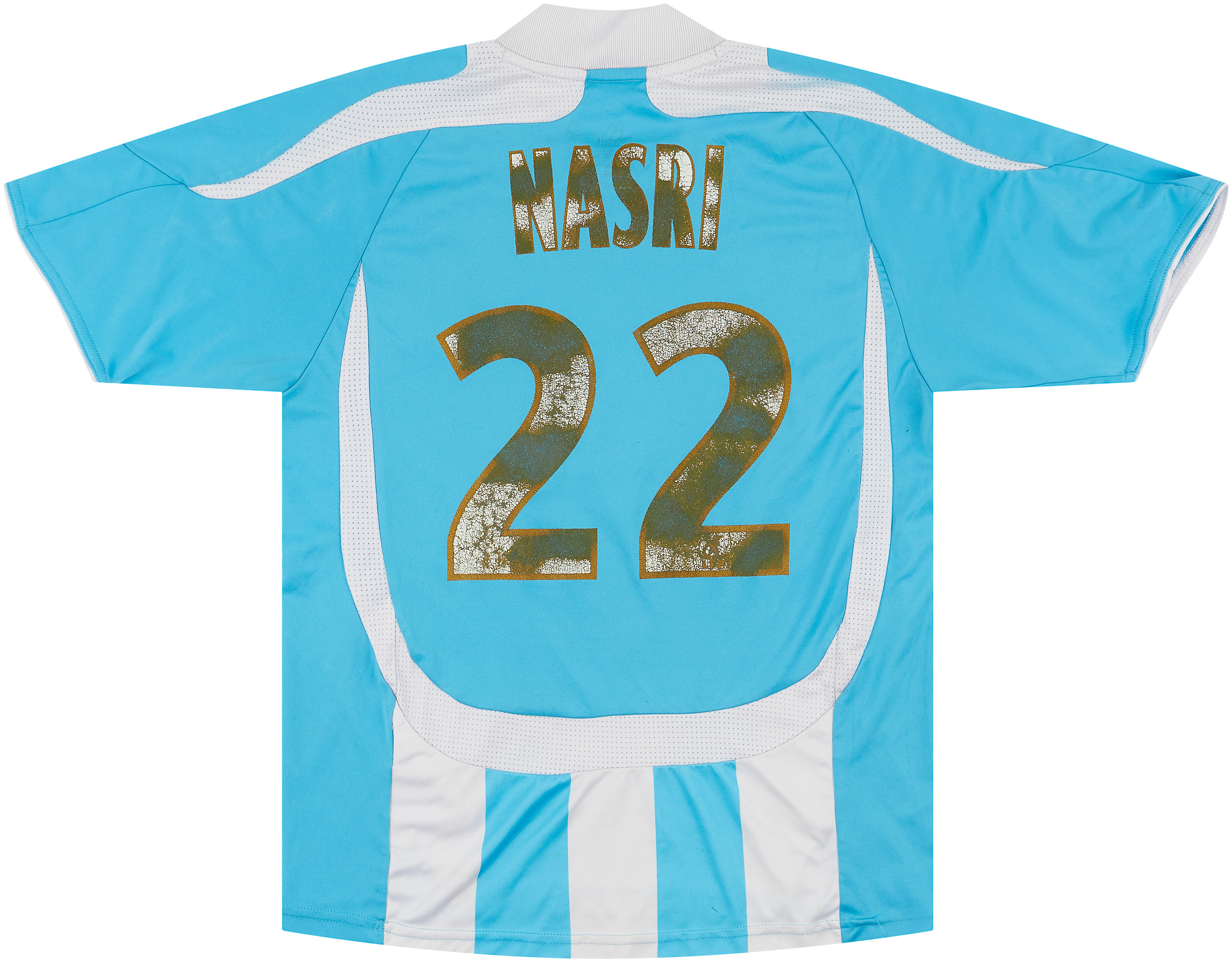 MAILLOT OM MARSEILLE NASRI 22 Player Issue Formotion Ligue 1 2007/2008 EUR 85,00 - FR