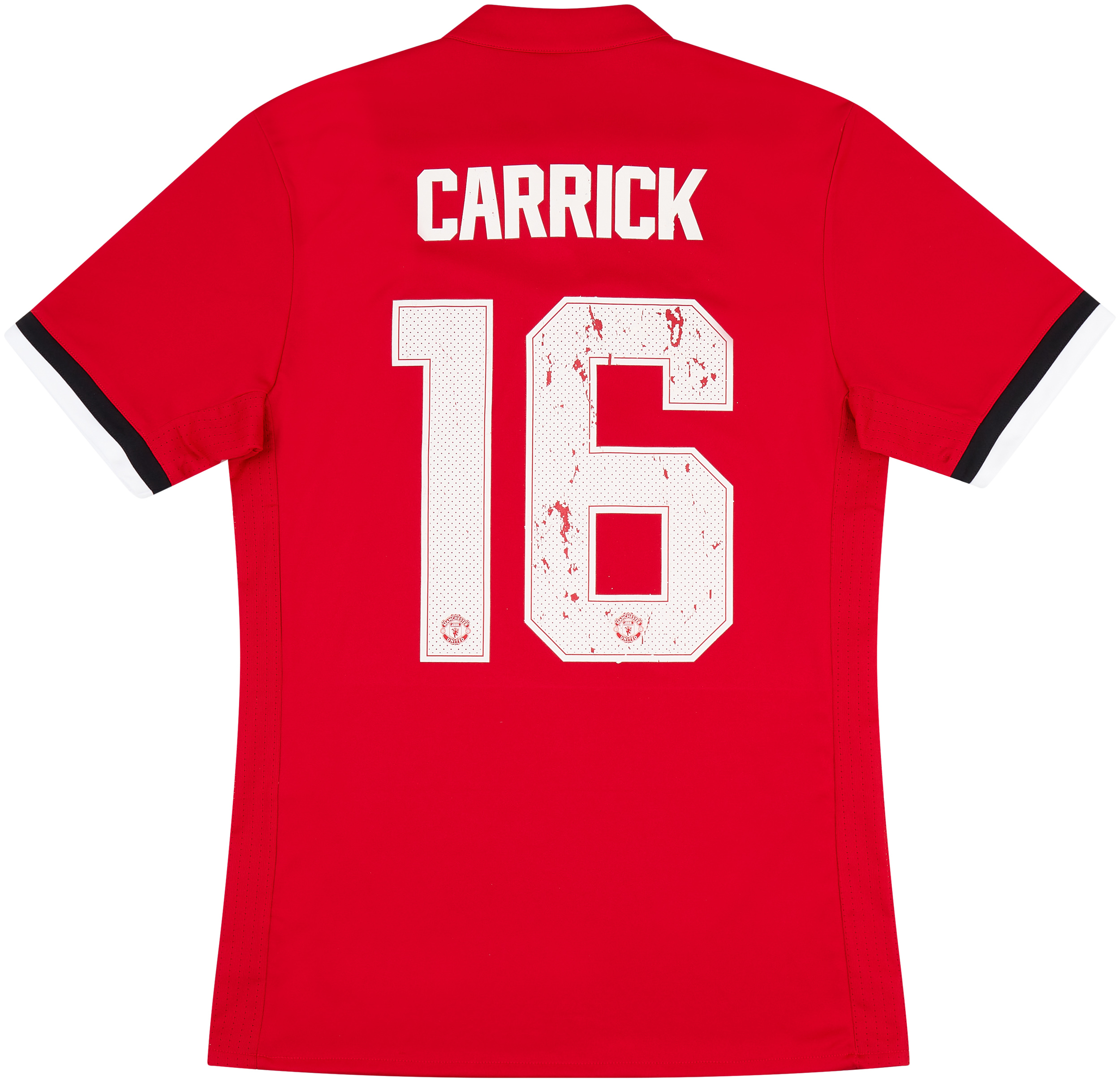 2017-18 Manchester United Home Shirt Carrick #16 - 4/10 - (S)