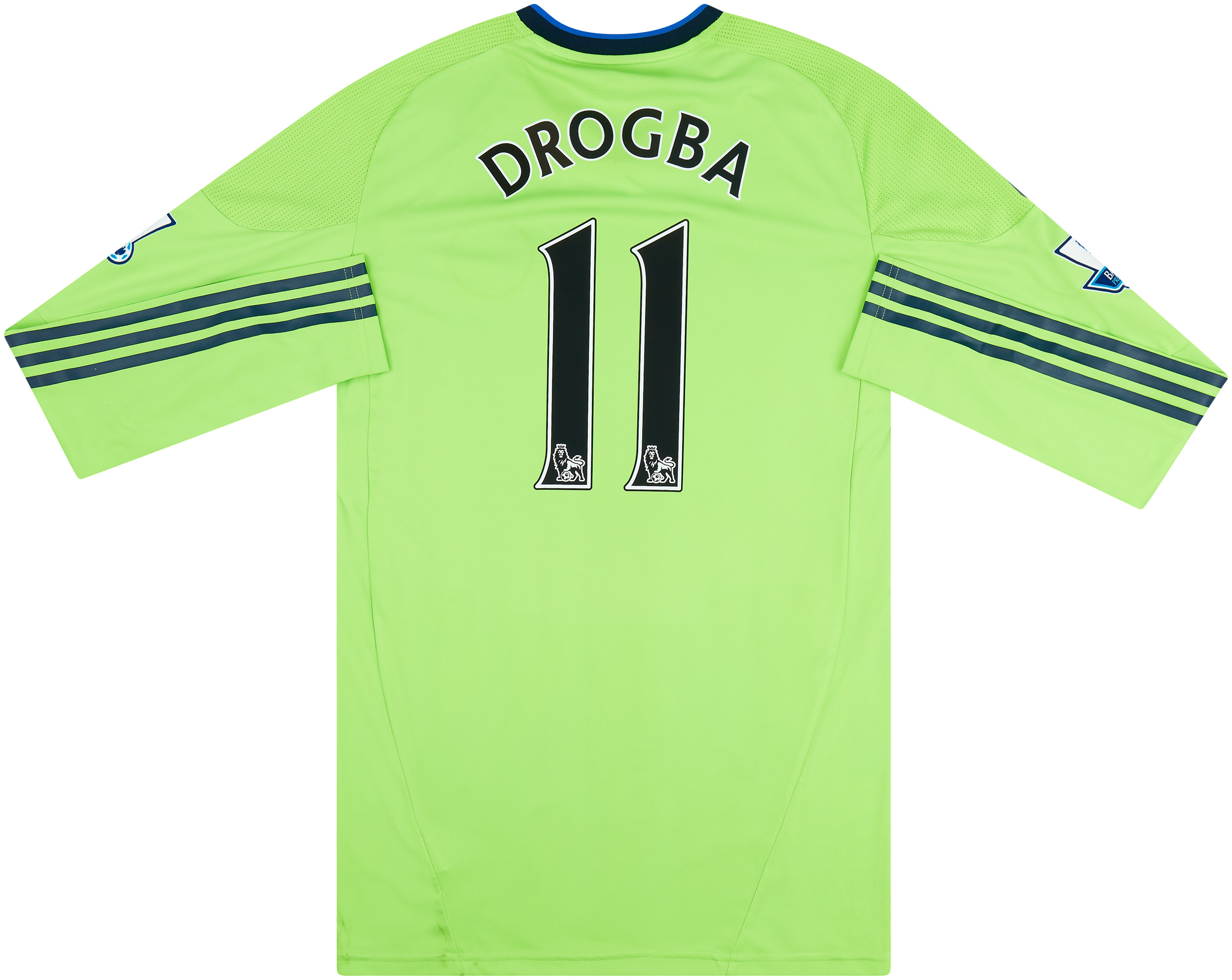 Maillot Extérieur Chelsea 2011/2012 Adidas Techfit, Taille XS-S, #11 Drogba