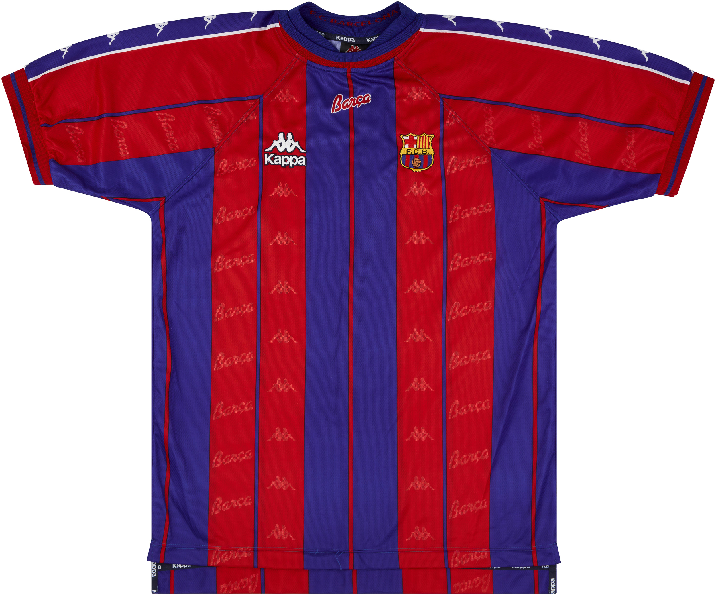 1997-98 Barcelona Home Shirt - Excellent 9/10 - (XL)