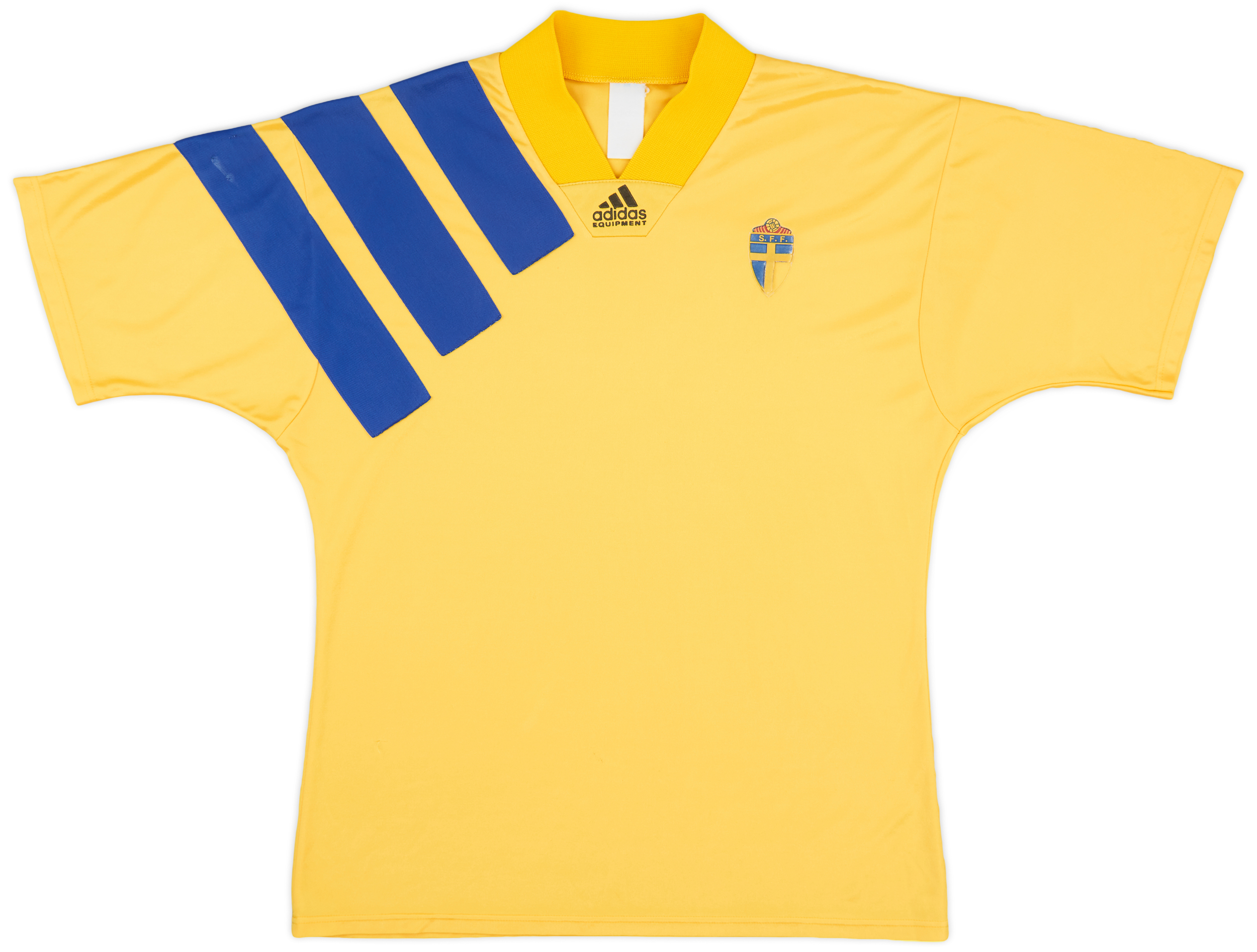 1992 94 Sweden Home Shirt 4 10 L 1992-94-sweden-home-shirt-4-10-l