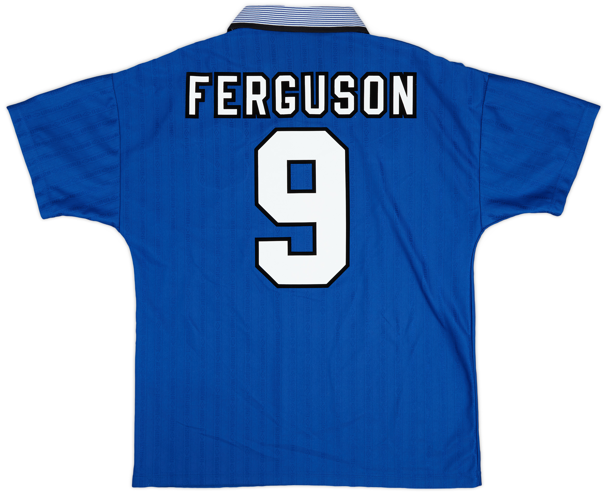 1995 97 Everton Home Shirt Ferguson 9 9 10 L 