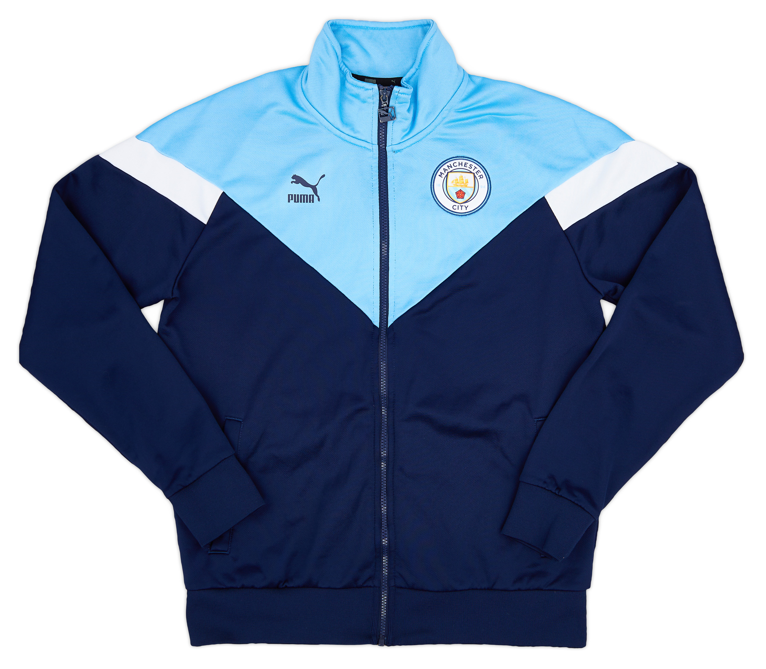 2019-20 Manchester City Puma Iconic Track Jacket - Excellent 9/10 - (M)
