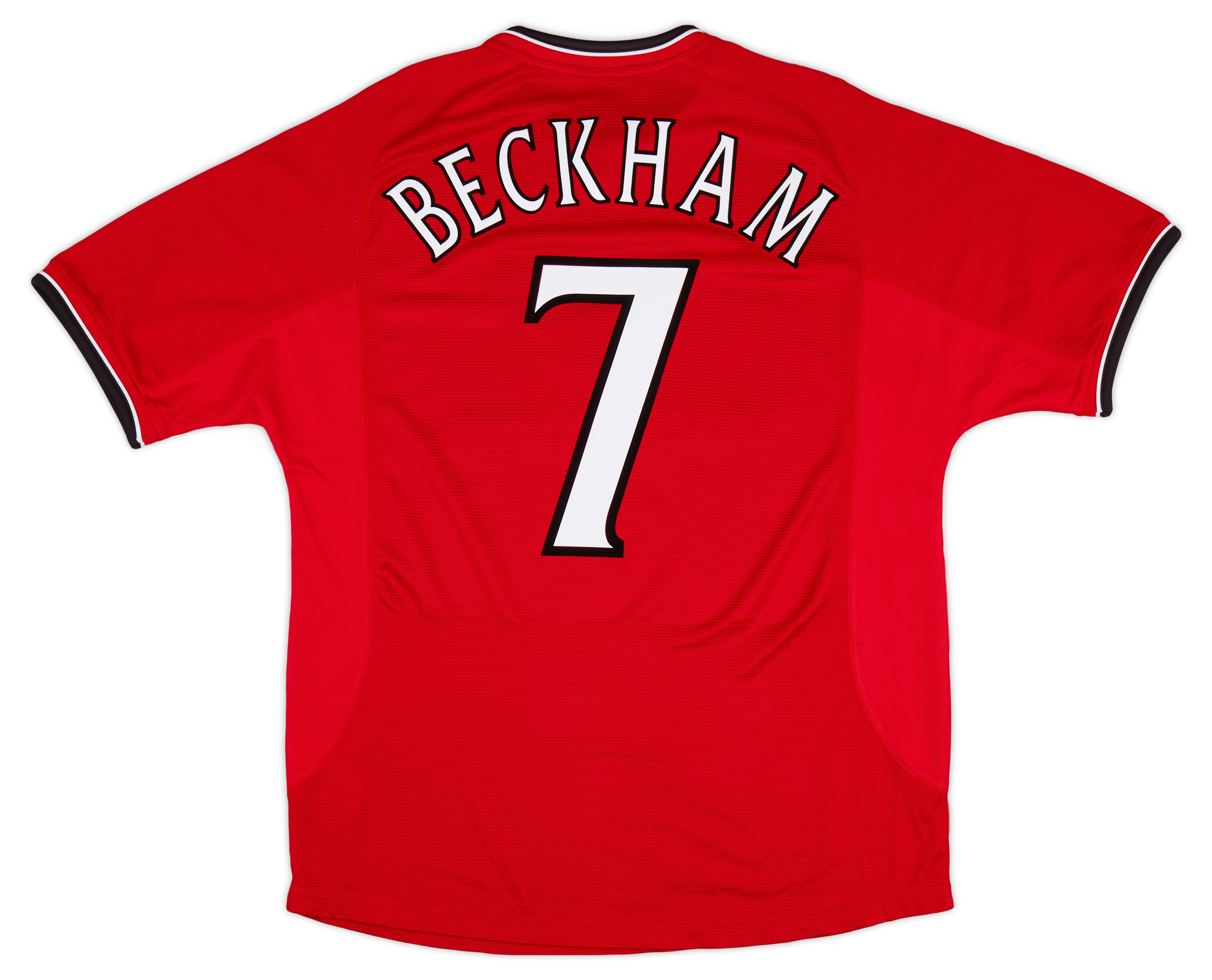 Maillot Manchester United Domicile 2000-2002 – N°7 Beckham – Umbro – Taille XL