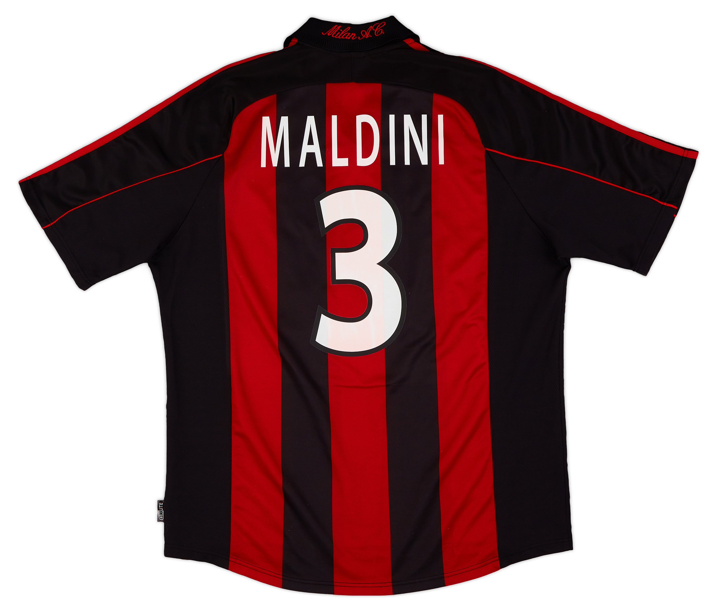 Maillot Domicile Collector Ac Milan 3 Maldini Saison 2000 2001