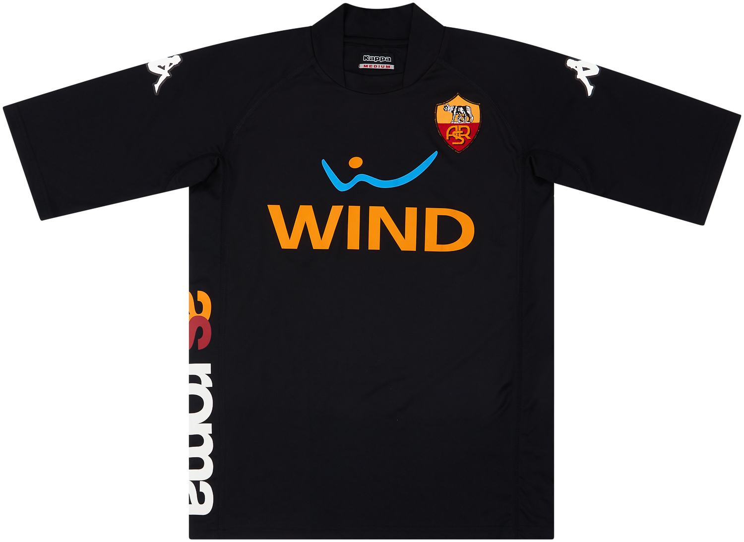 Kappa Kombat Vintage Football Training Shirt - Template As Roma 2000-01