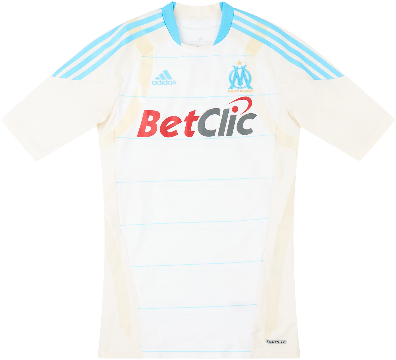 Olympique De Marseille Soccer Jersey 10/11 Third Player Issue Techfit By Adidas