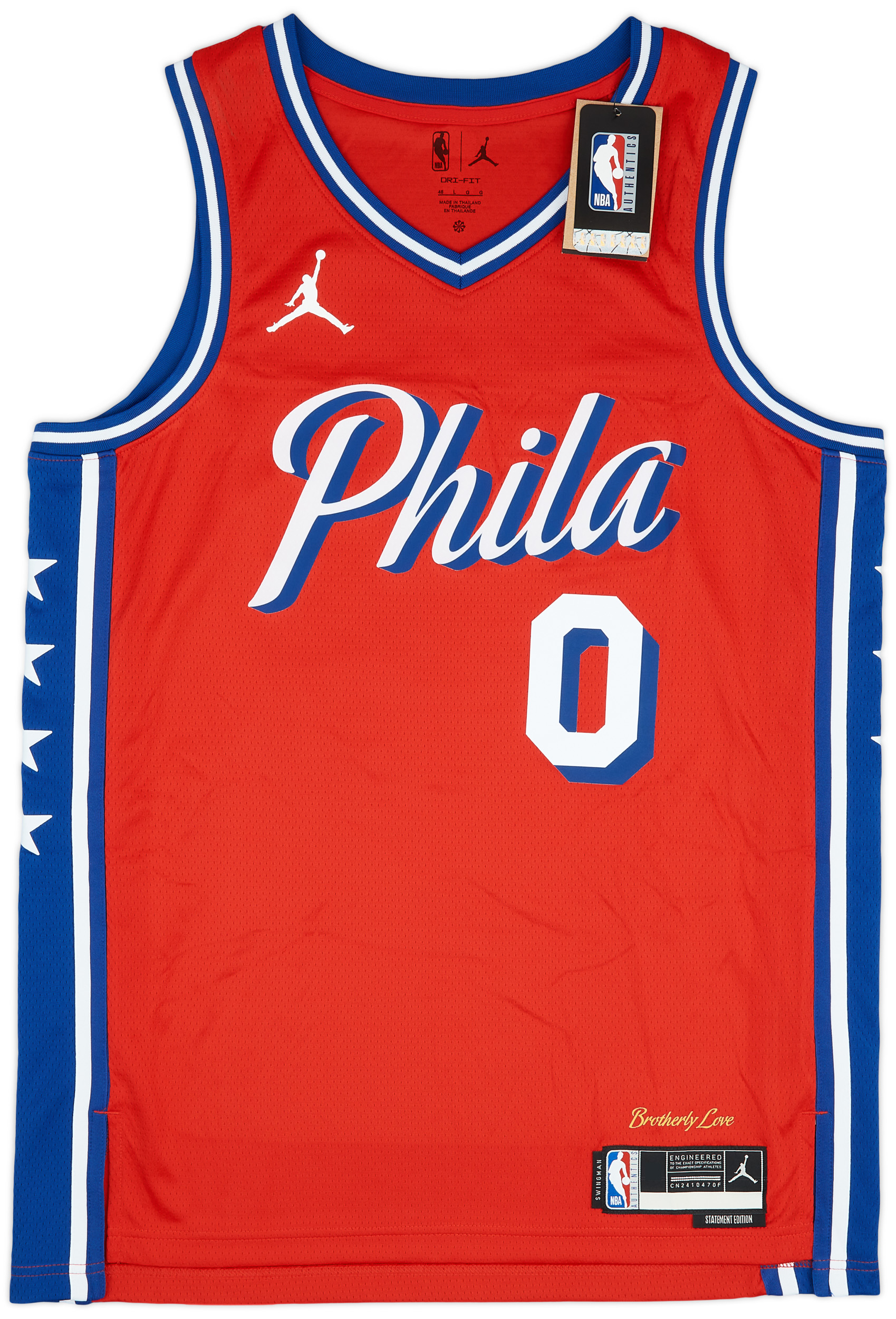 2020-24 Philadelphia 76ers Maxey #0 Jordan Swingman Alternate Jersey (M)