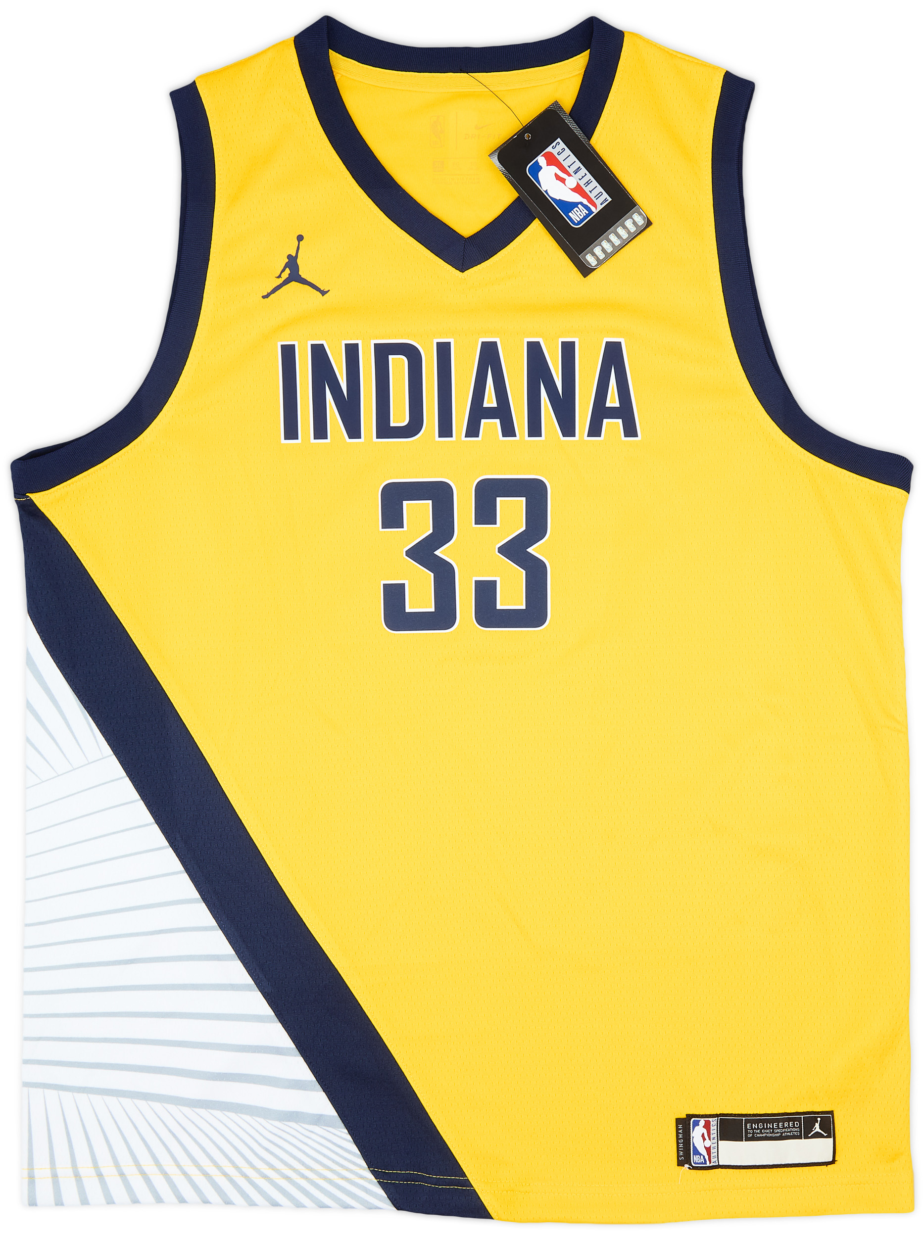 専用Indiana PacersTurner GameJersey XL 2021-24 Indiana Pacers Turner #33 Jordan Swingman Alternate