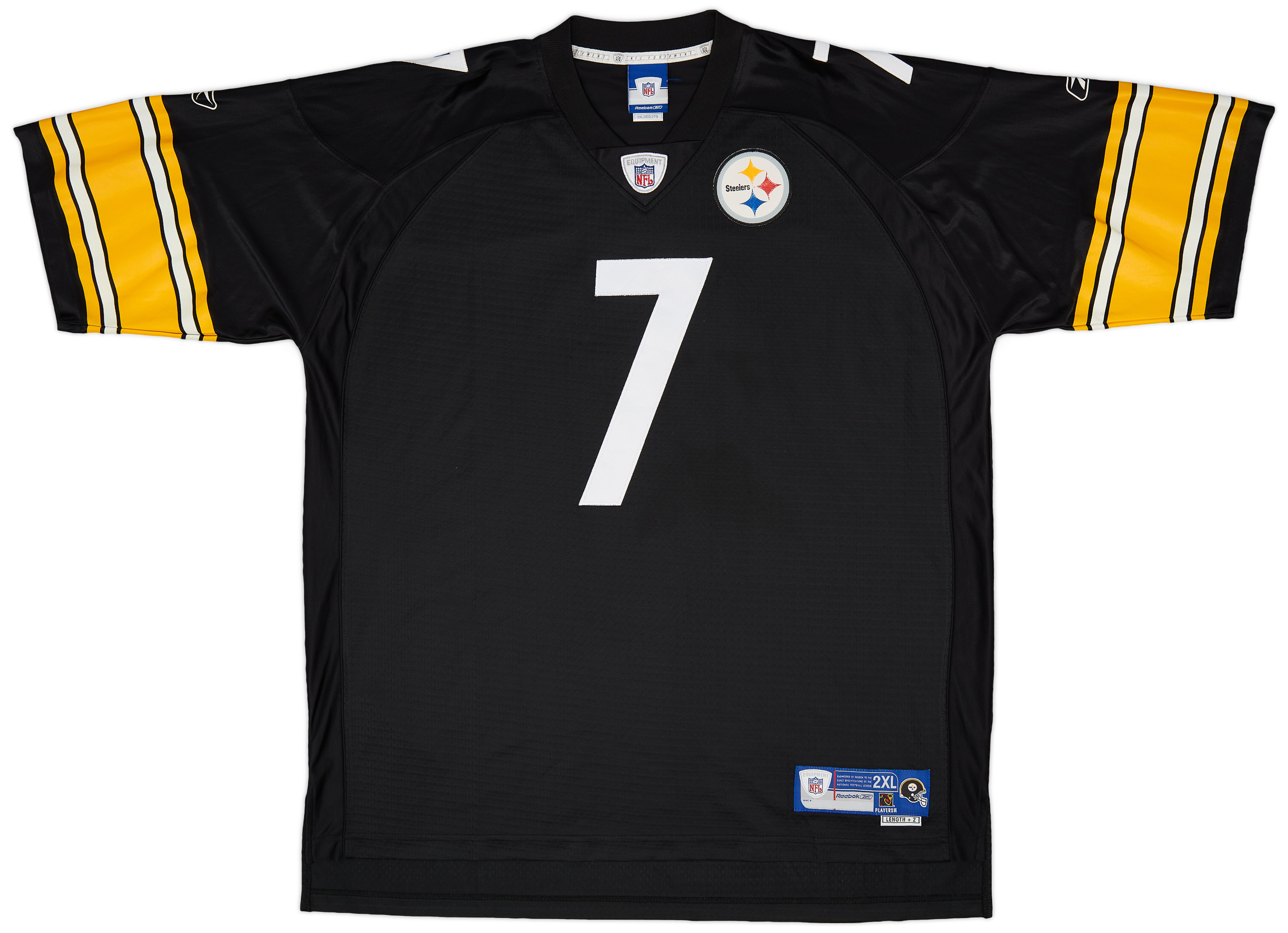 2005-06 Pittsburgh Steelers Roethlisberger #7 Reebok Premier Home Jersey (Very Good) XXL
