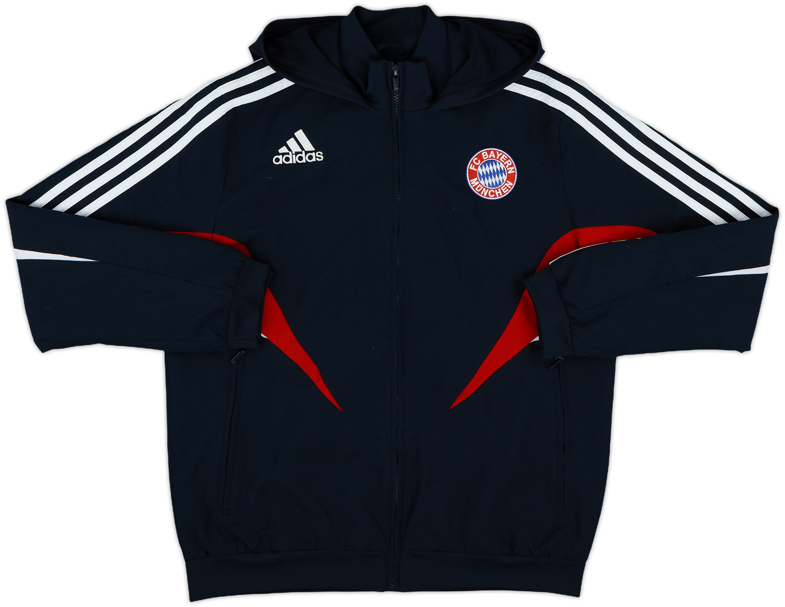 2008-09 Bayern Munich adidas Hooded Track Jacket - 8/10 - (L