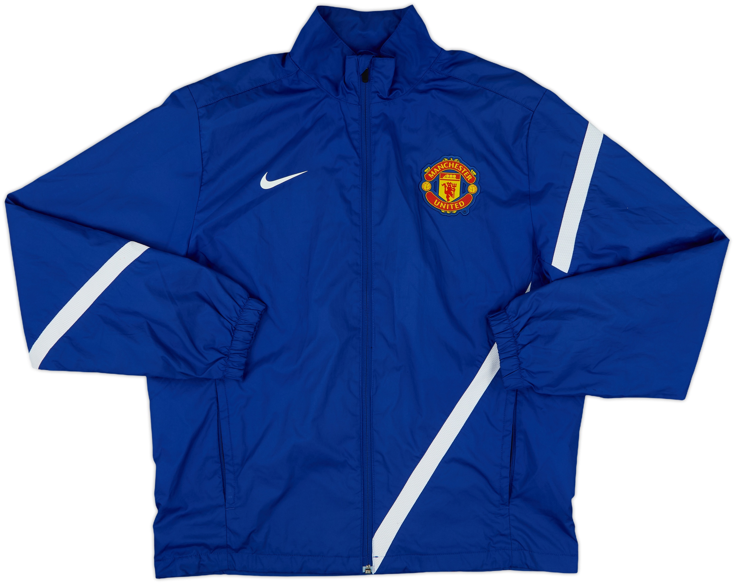 Nike Manchester United FC Track Jacket Small Gray & Red Full