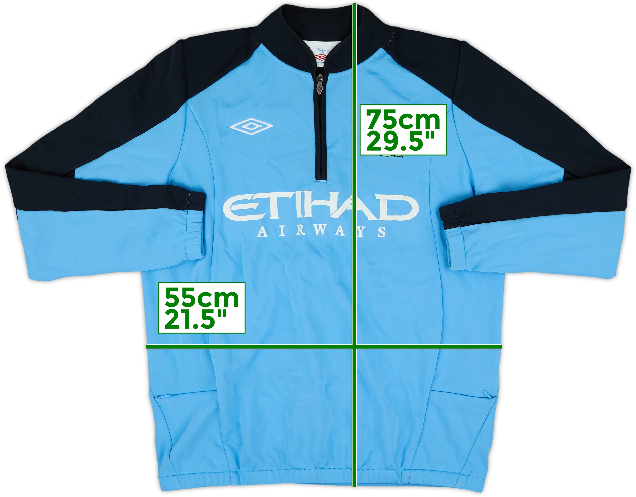 【メーカー公式ショップ】 Umbro City Manchester 2012-13 1/4 (L) - 8/10 - Top Drill Zip ウェア