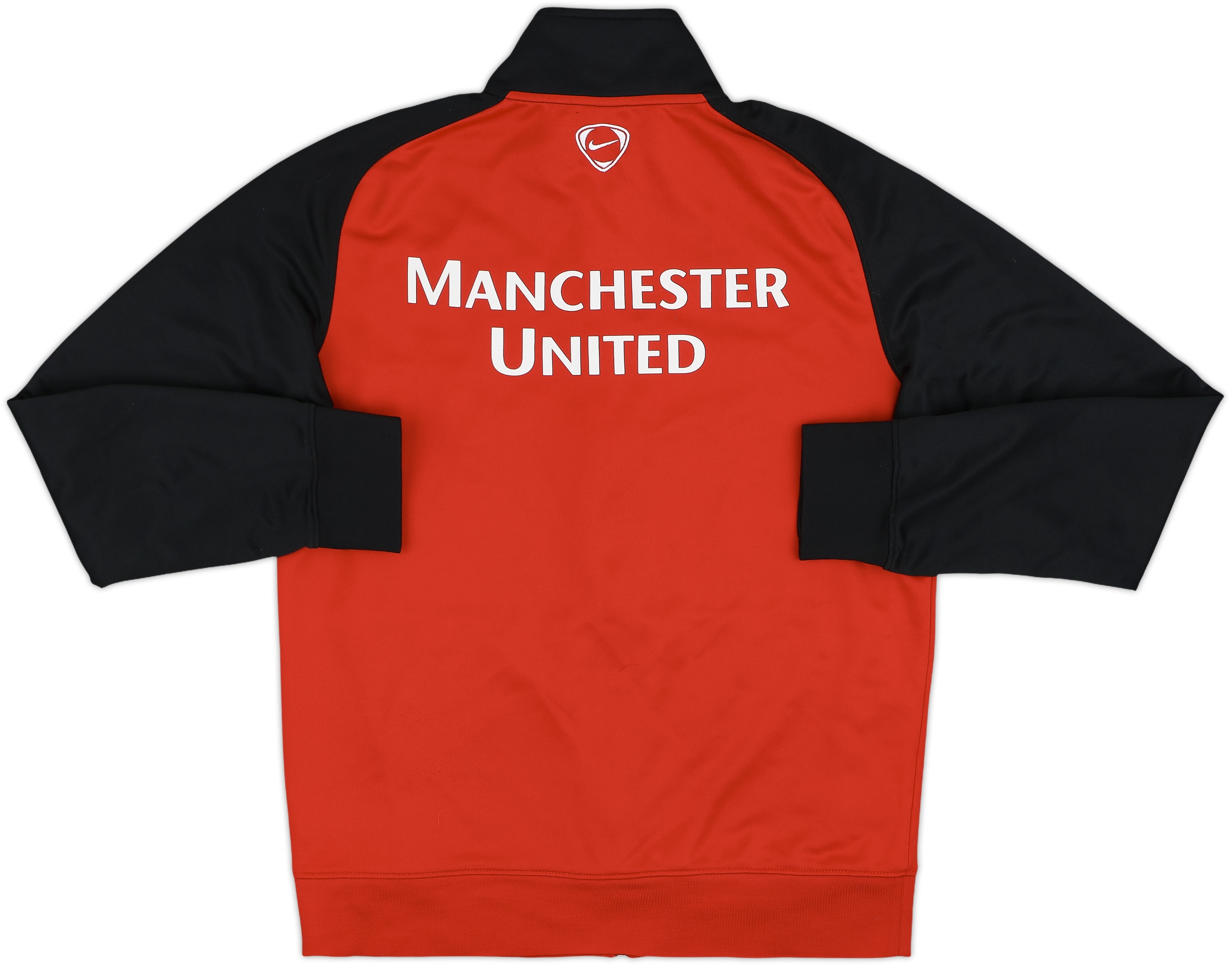 Nike Manchester United FC Track Jacket Small Gray & Red Full