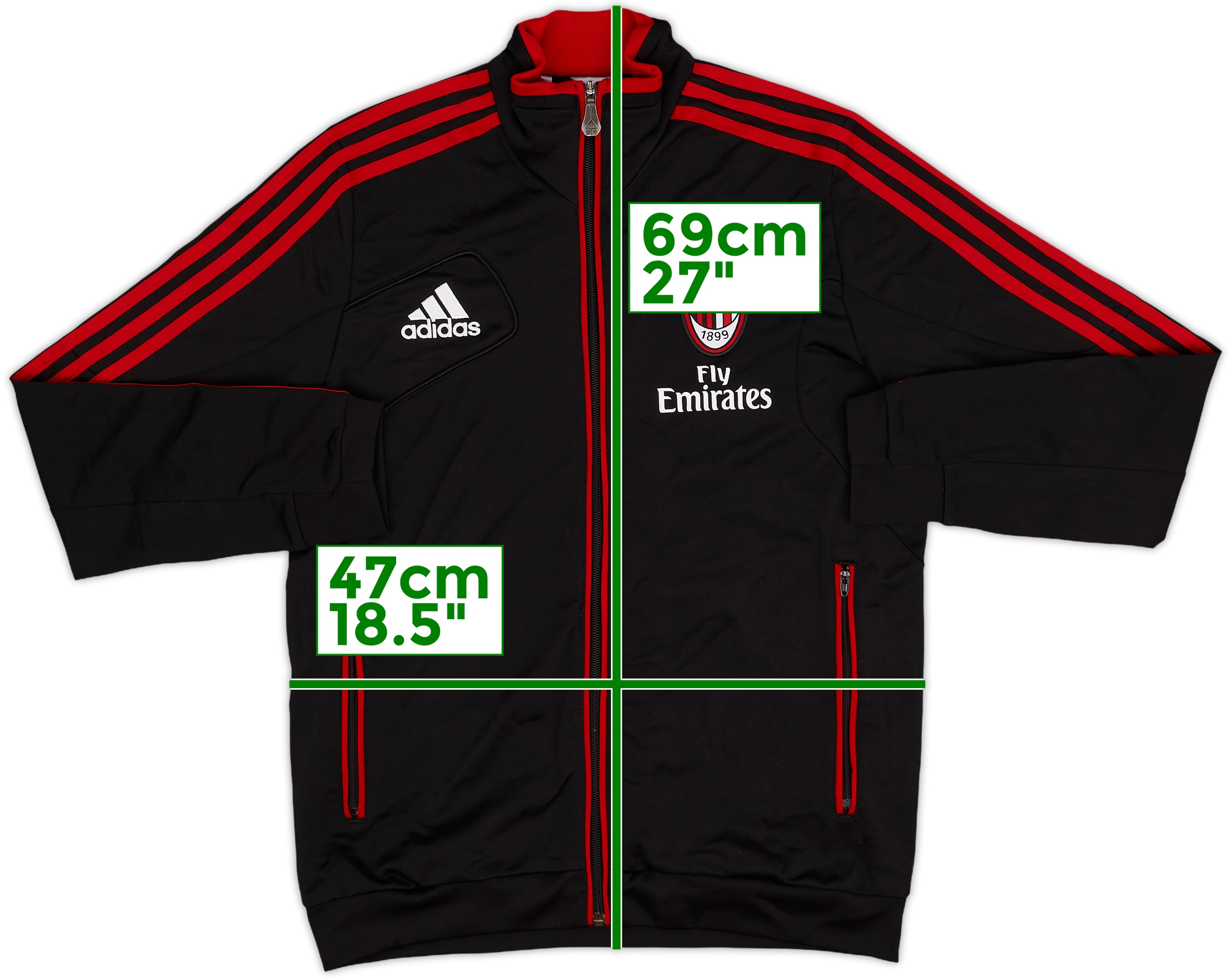 Super Rare Adidas ACM AC Milan Anthem Windbreaker Jacket