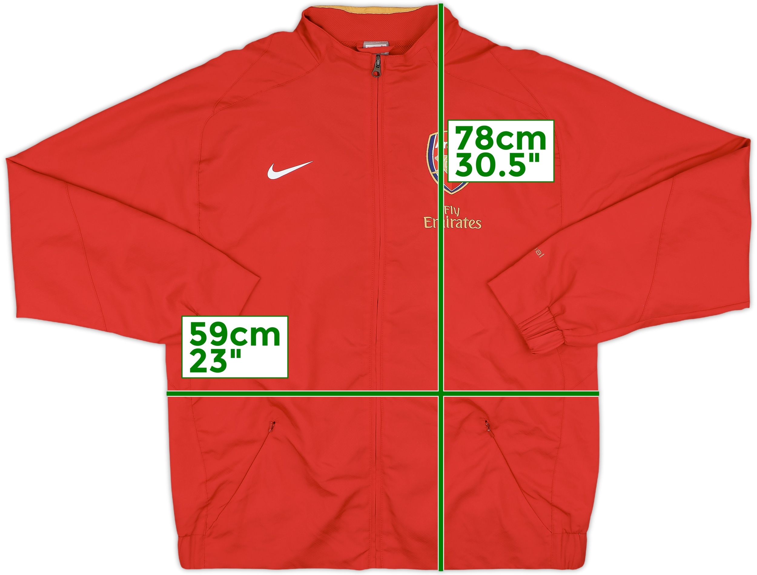 2007-08 Arsenal Nike Track Jacket - 5/10 - (L)