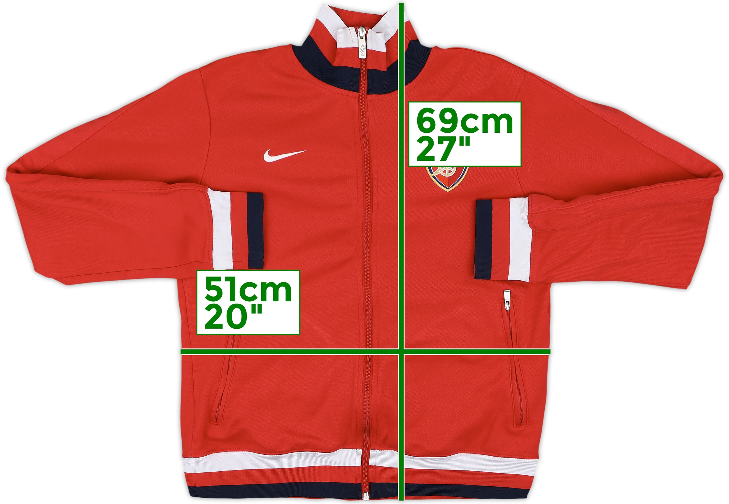 2012-13 Arsenal Nike Track Jacket - 8/10 - (L)
