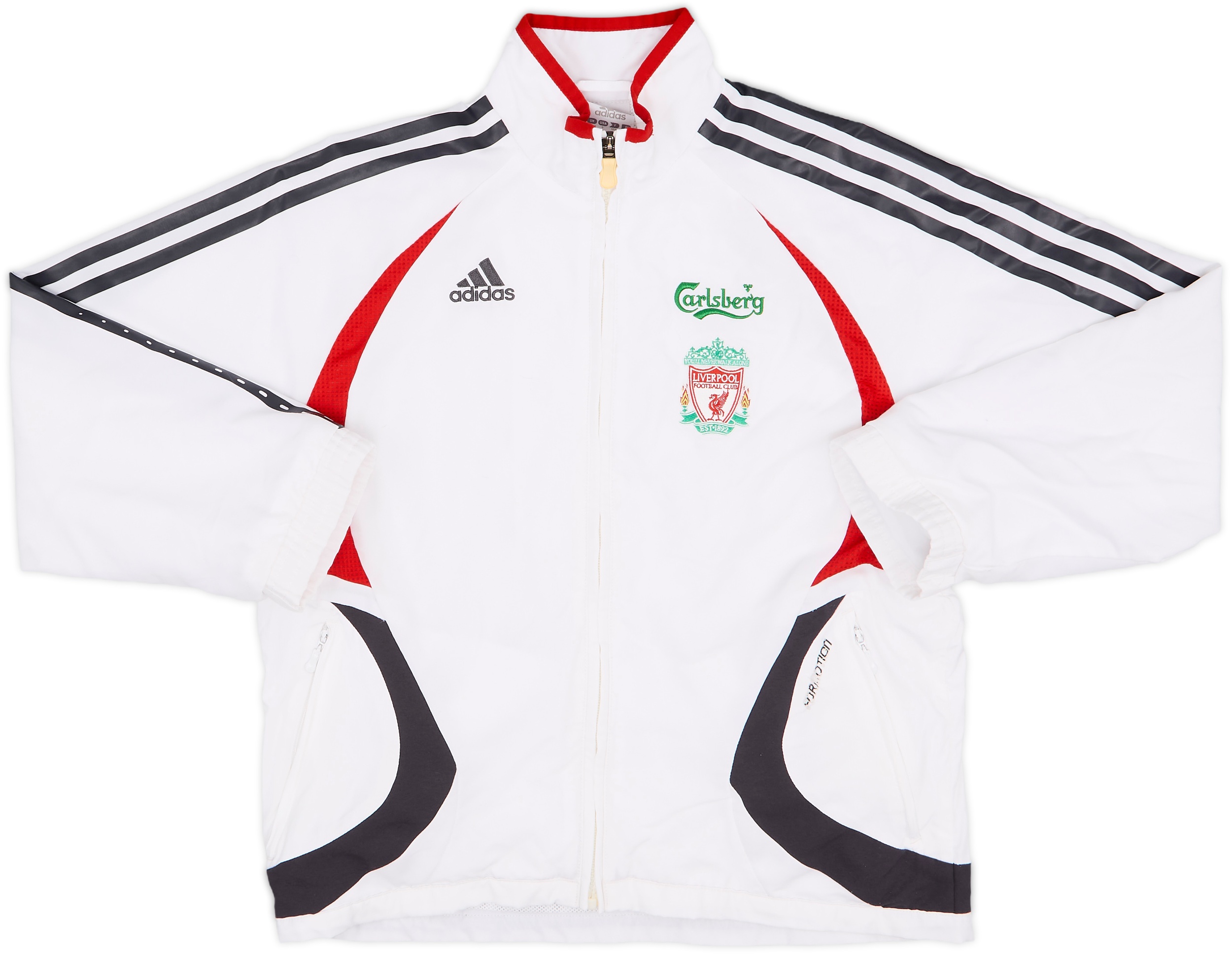 Liverpool FC ホワイト ジャージ 2006-07 Liverpool adidas Formotion Track Jacket - 8/10 - (S