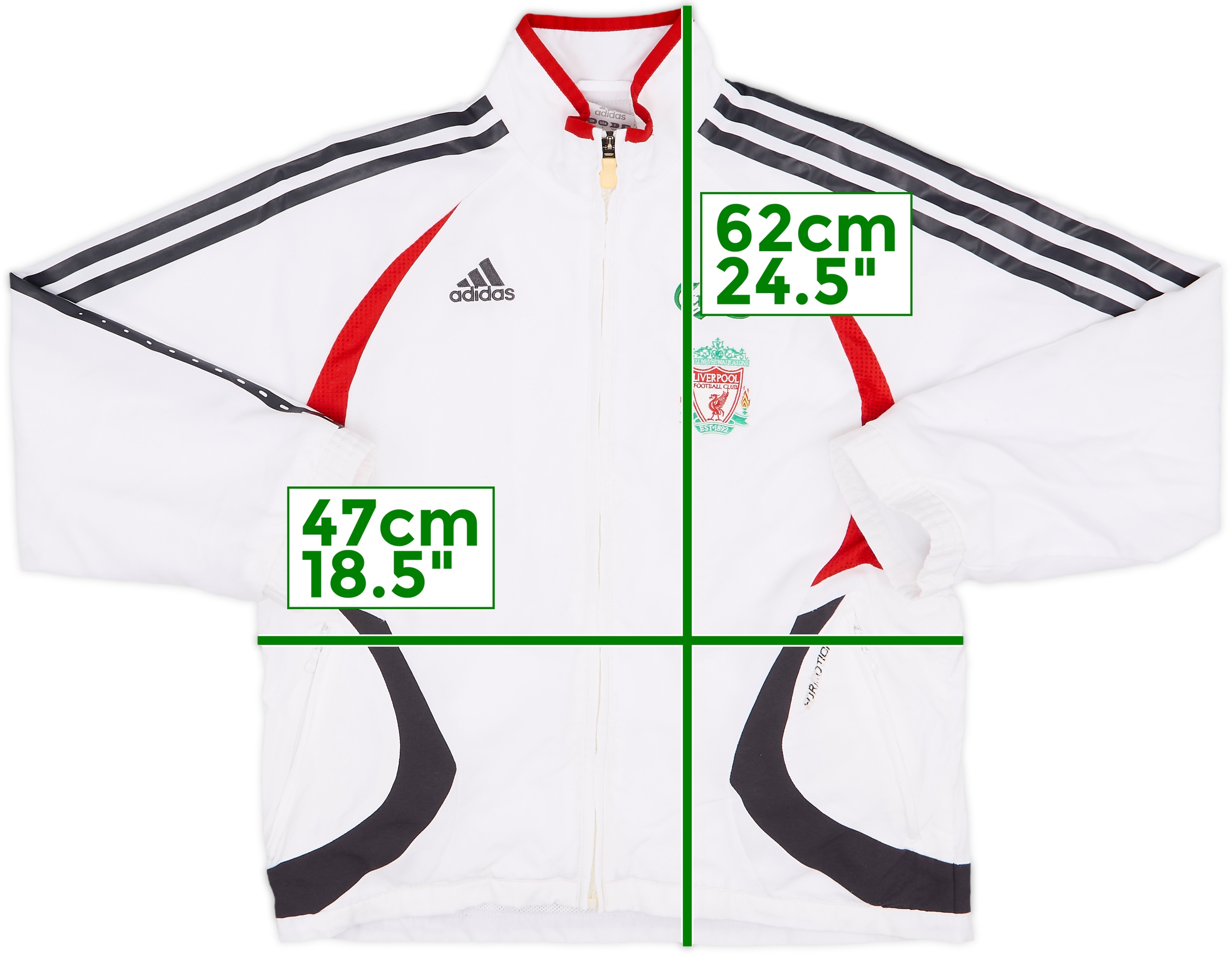 LIVERPOOL 1992年製ジャケット 1992-93 Liverpool adidas Centenary Rain Jacket - 8/10 - (L)