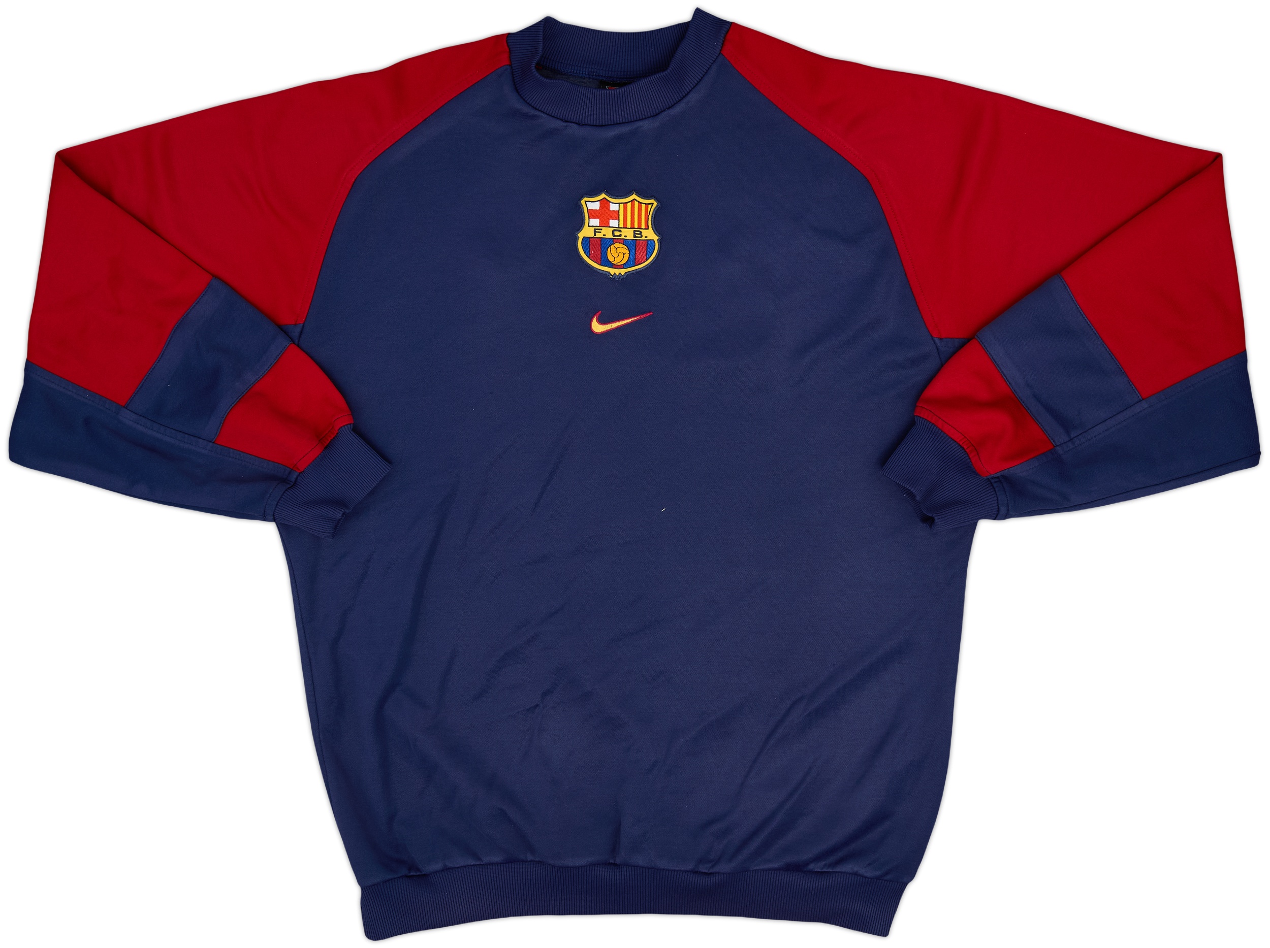 トップス 90s 00s \"FC BARCELONA\" game sweat shirt Barcelona 99/00 • Sweatshirt • XL (M) – Real Vintage Football