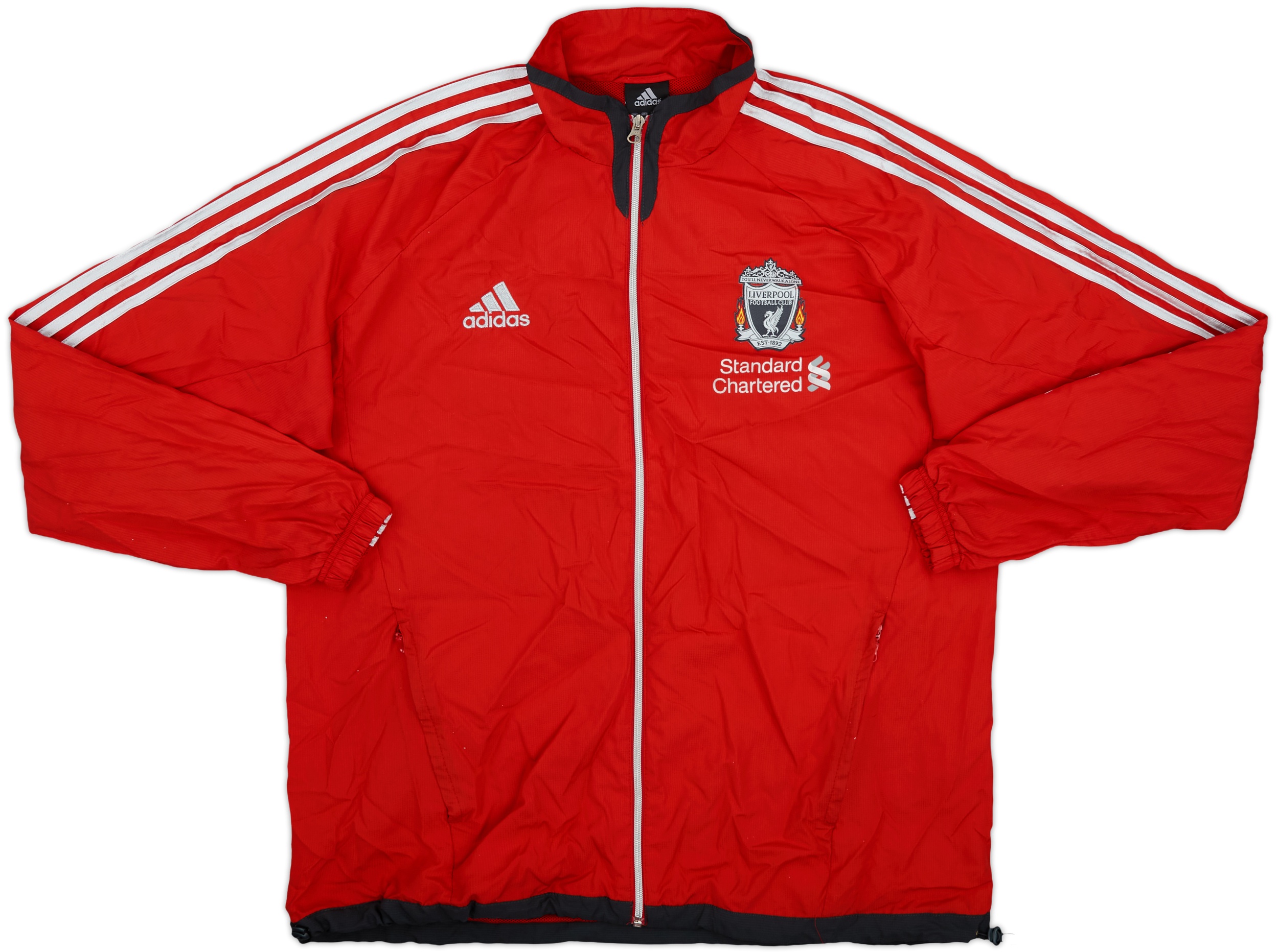 2011-12 Liverpool adidas Track Jacket - 8/10 - (XL)