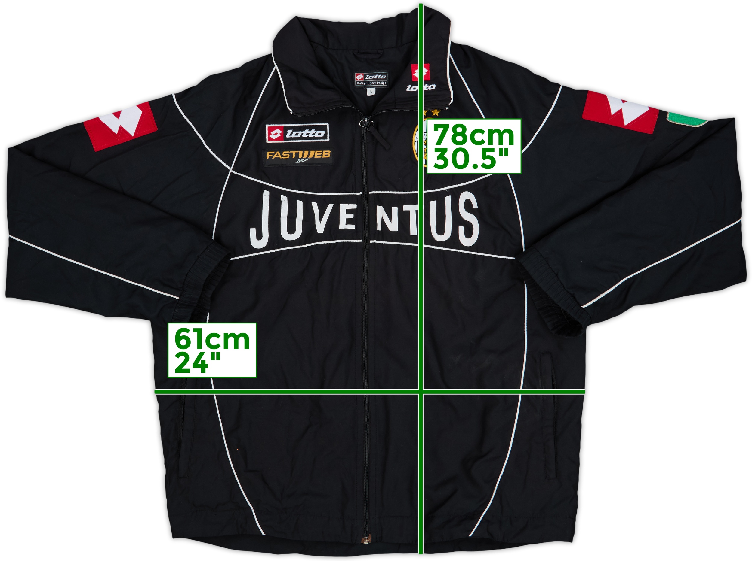 2002-03 Juventus Lotto Track Jacket - 7/10 - (L)