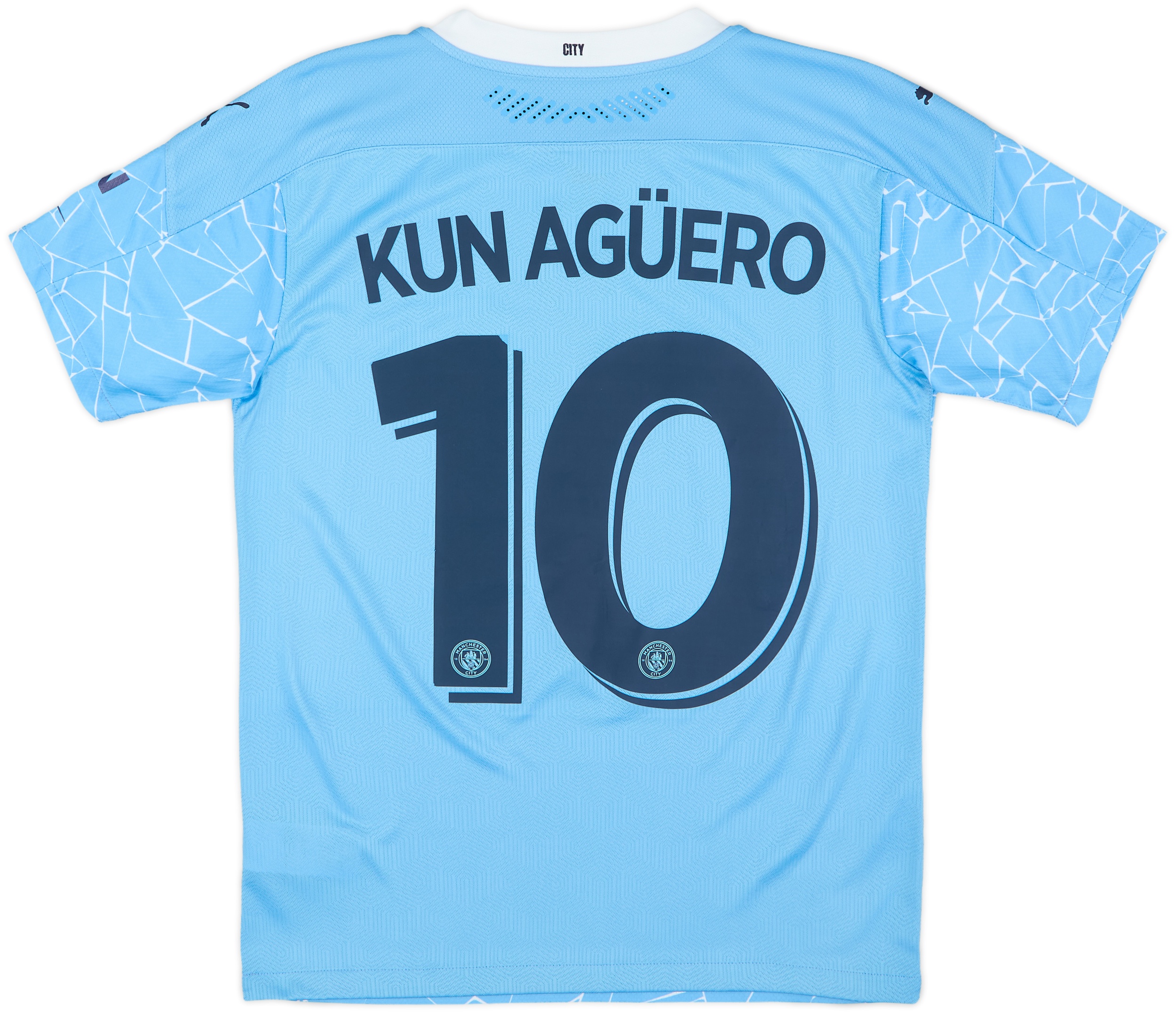 2020-21 Manchester City Authentic Home Shirt Kun Aguero #10 (S)