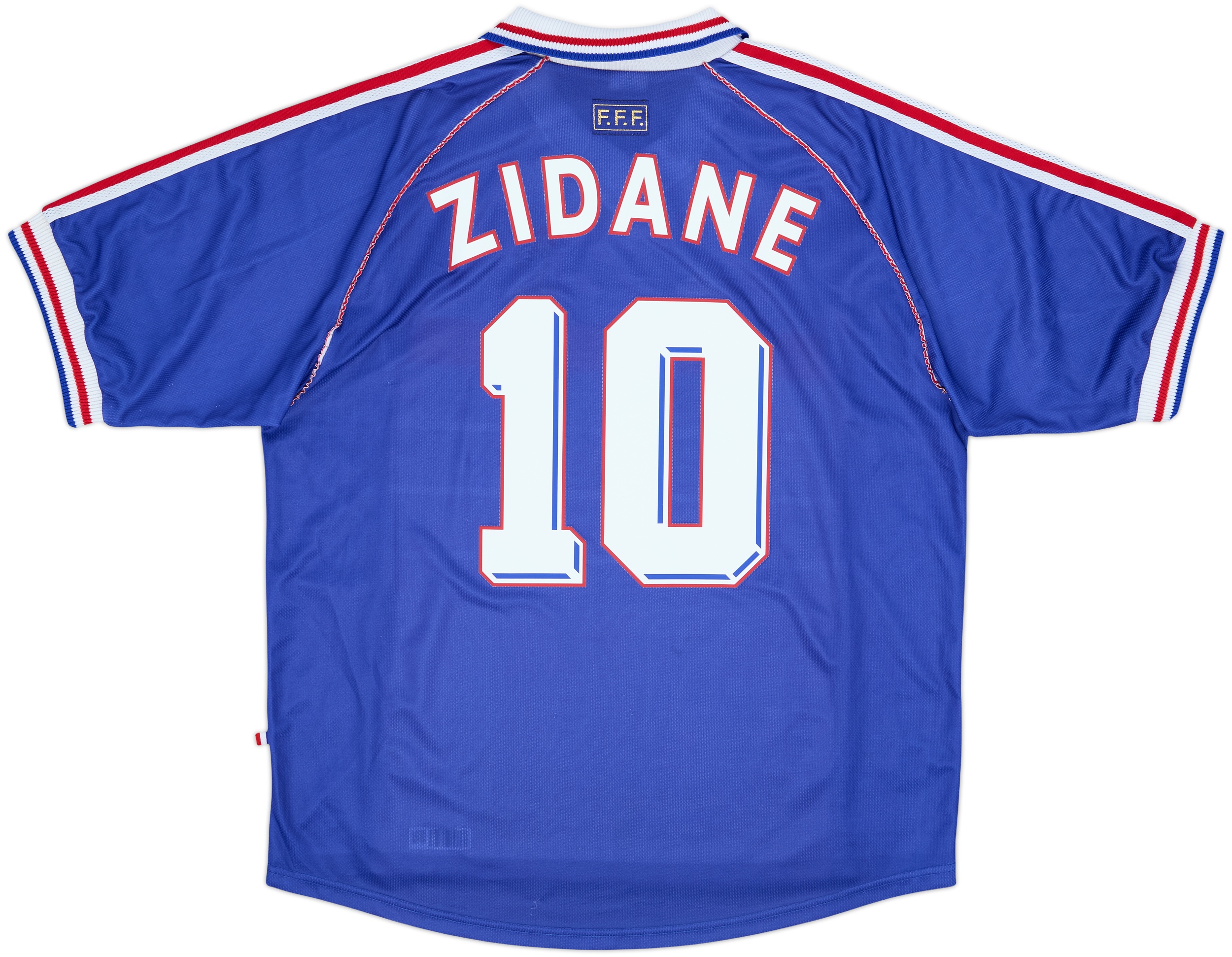 1998-00 France Home Shirt Zidane #10 - 8/10 - (XL)