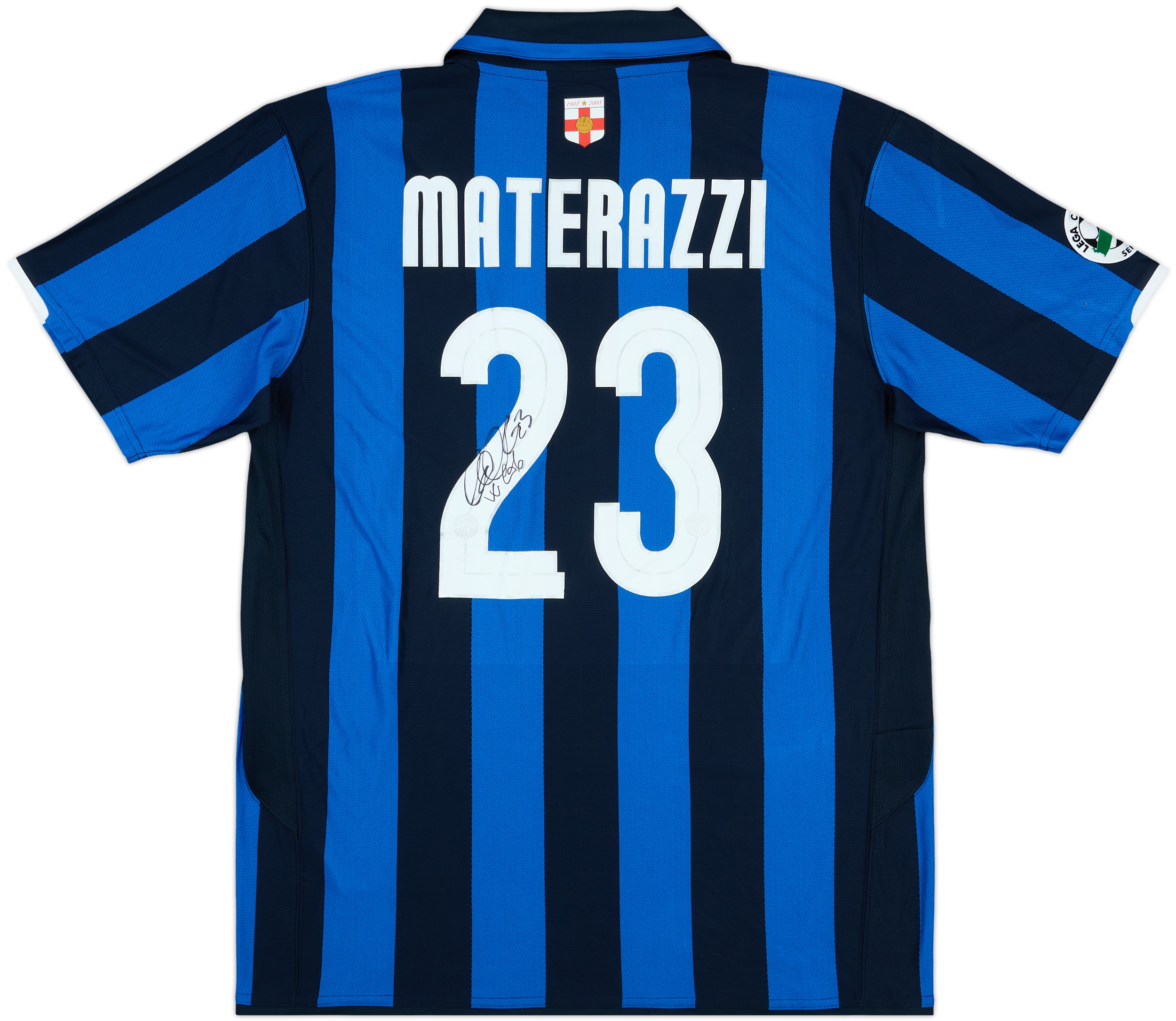 Marco Materazzi Inter Milan footballers meet fans at a Nike store in