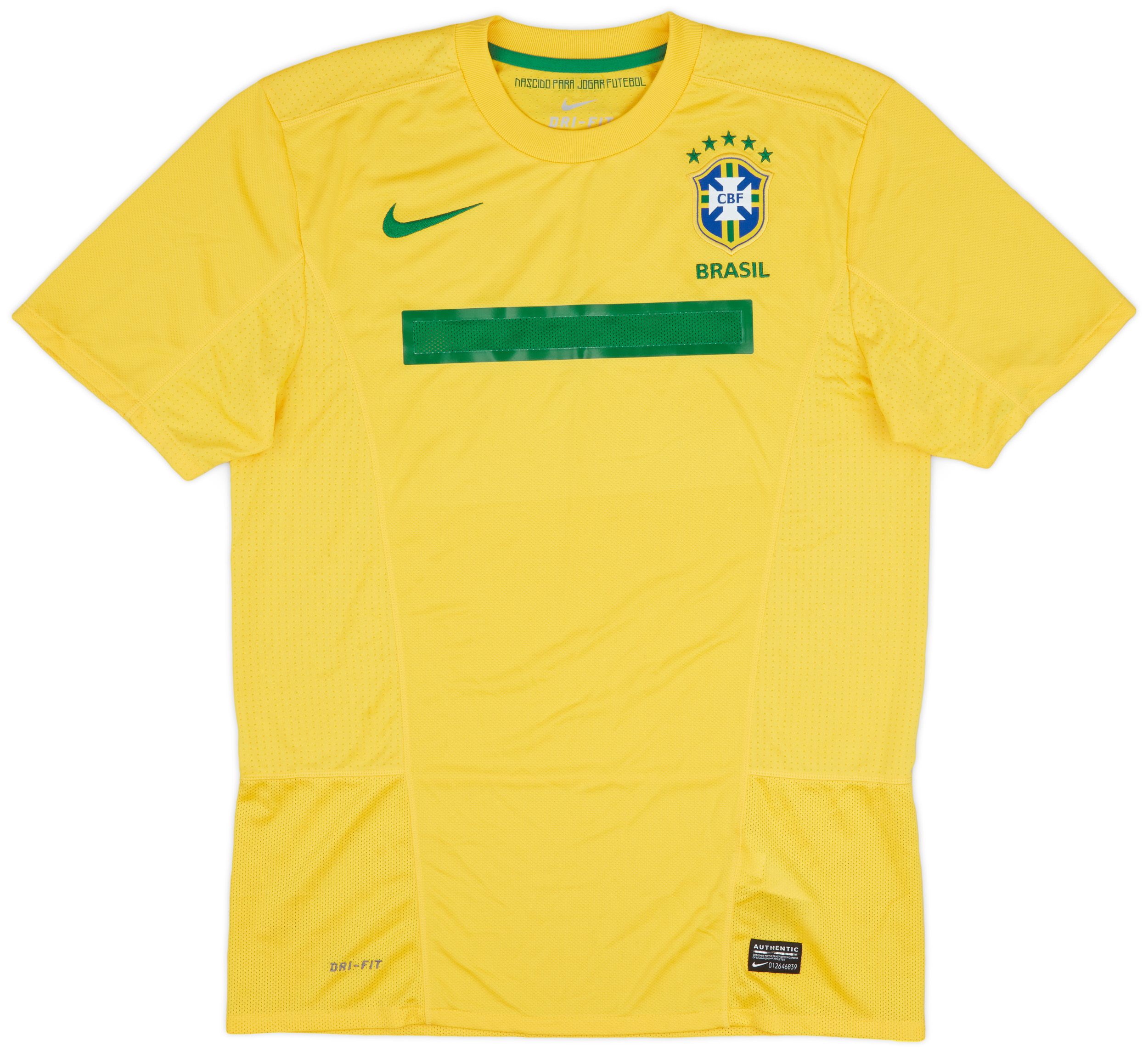 2011 Brazil Home Shirt 10 10 M 