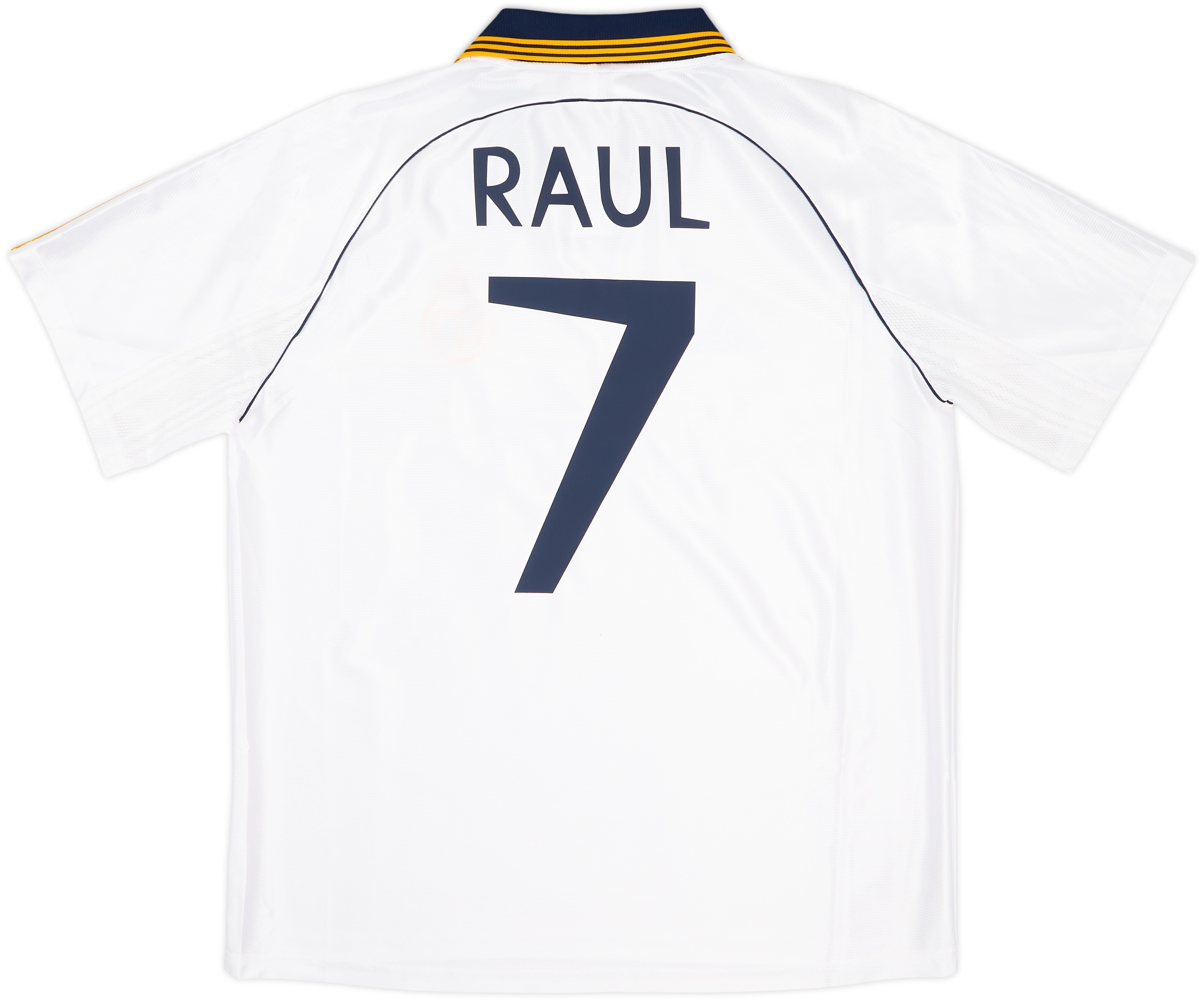 1999-00 Real Madrid adidas Reissue Home Shirt Raul #7 (L)