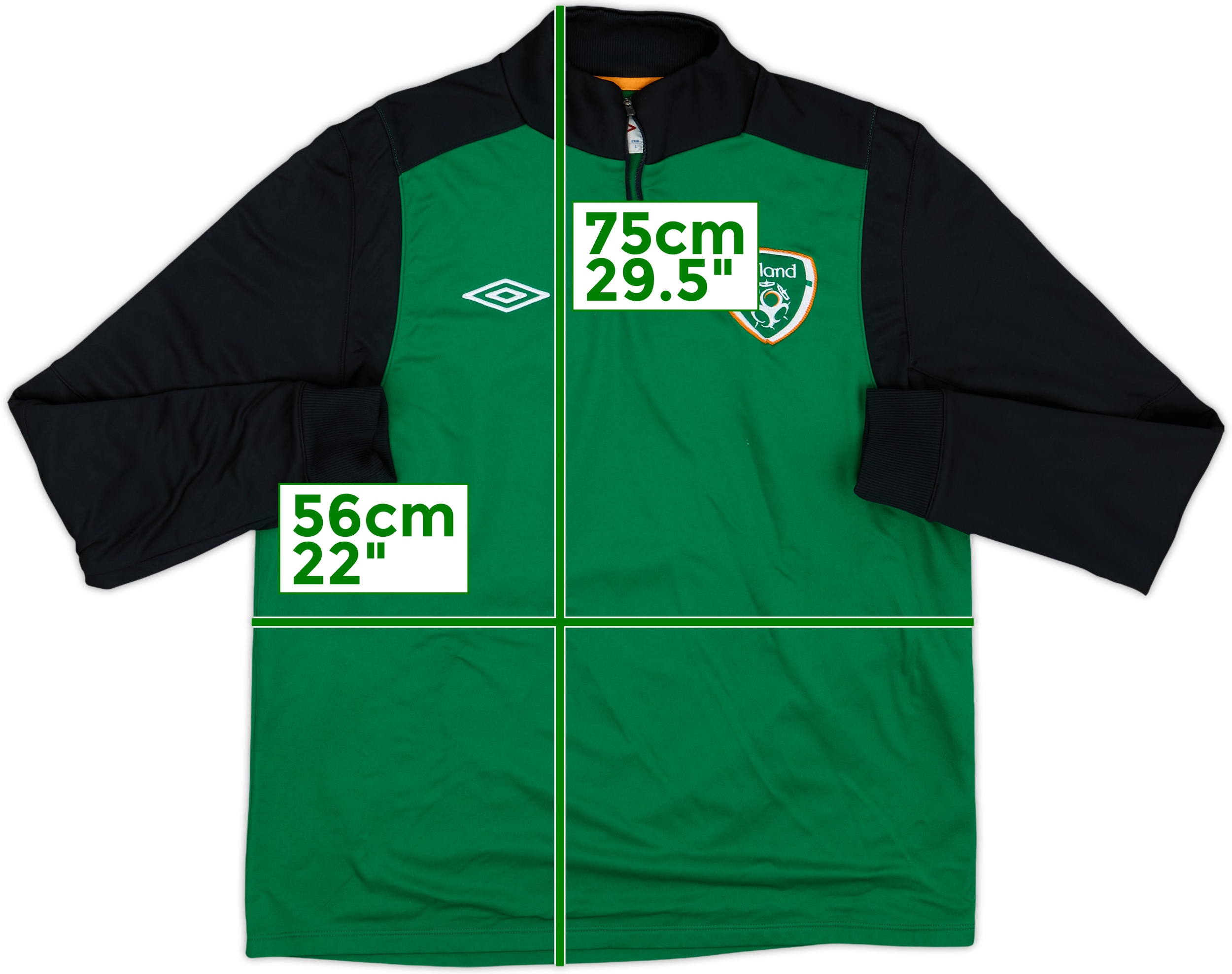 2007-09 Ireland Umbro Sweat Top - 8/10 - (L)